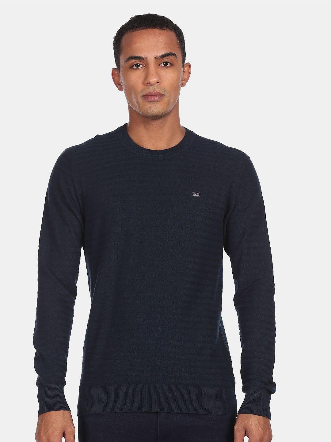 arrow sport men blue sweaters