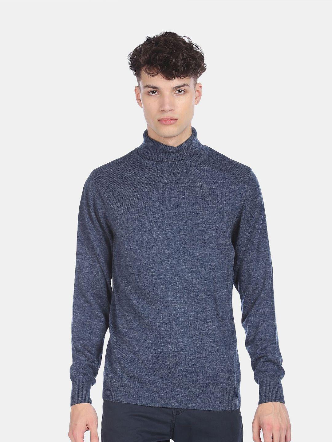 arrow sport men blue sweaters