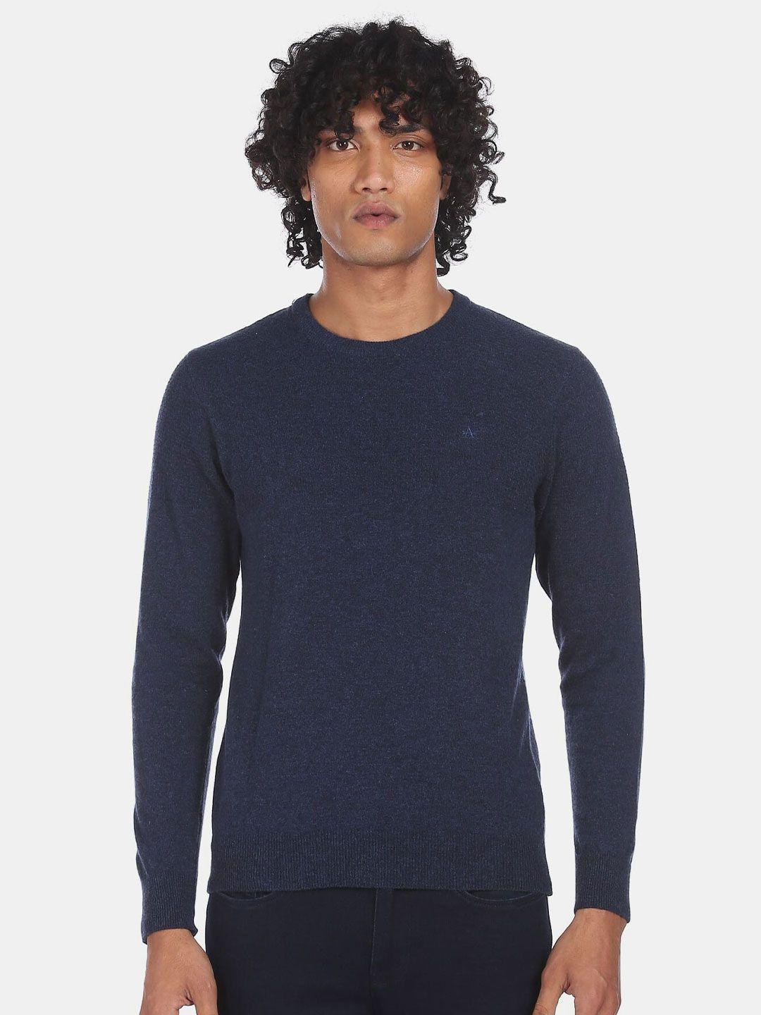 arrow sport men blue sweaters