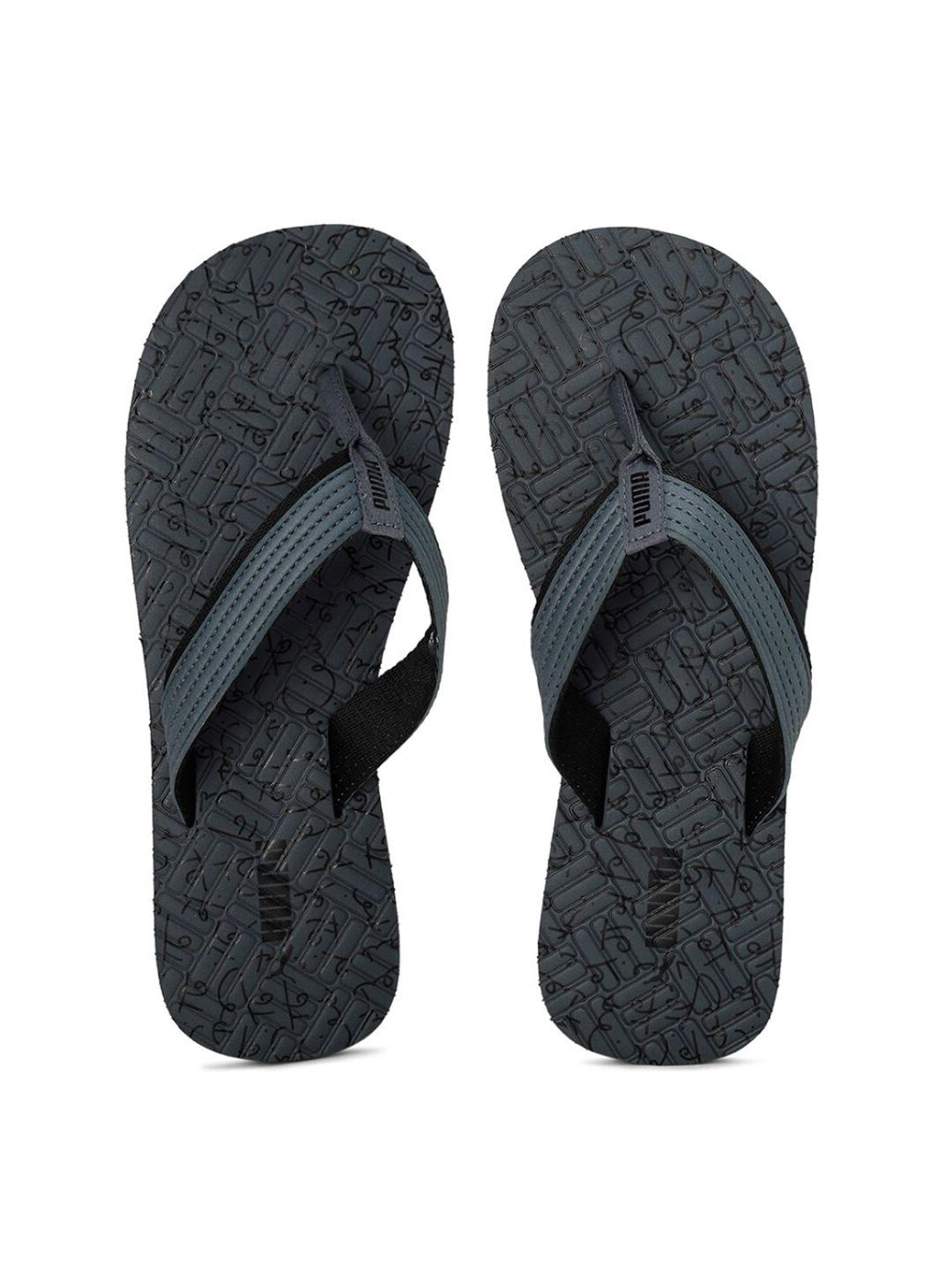 puma unisex grey flip flops