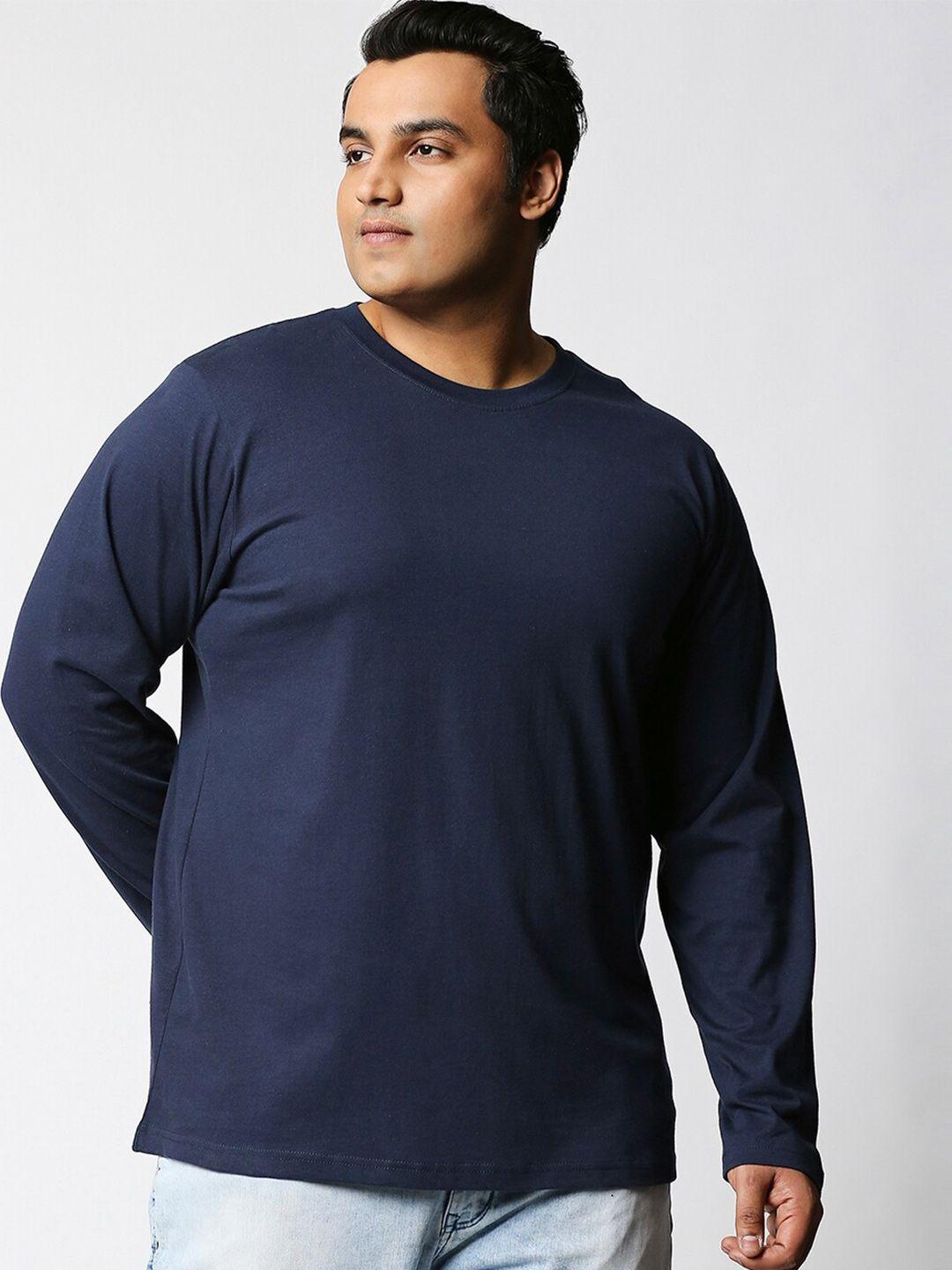 bewakoof men blue v-neck t-shirt