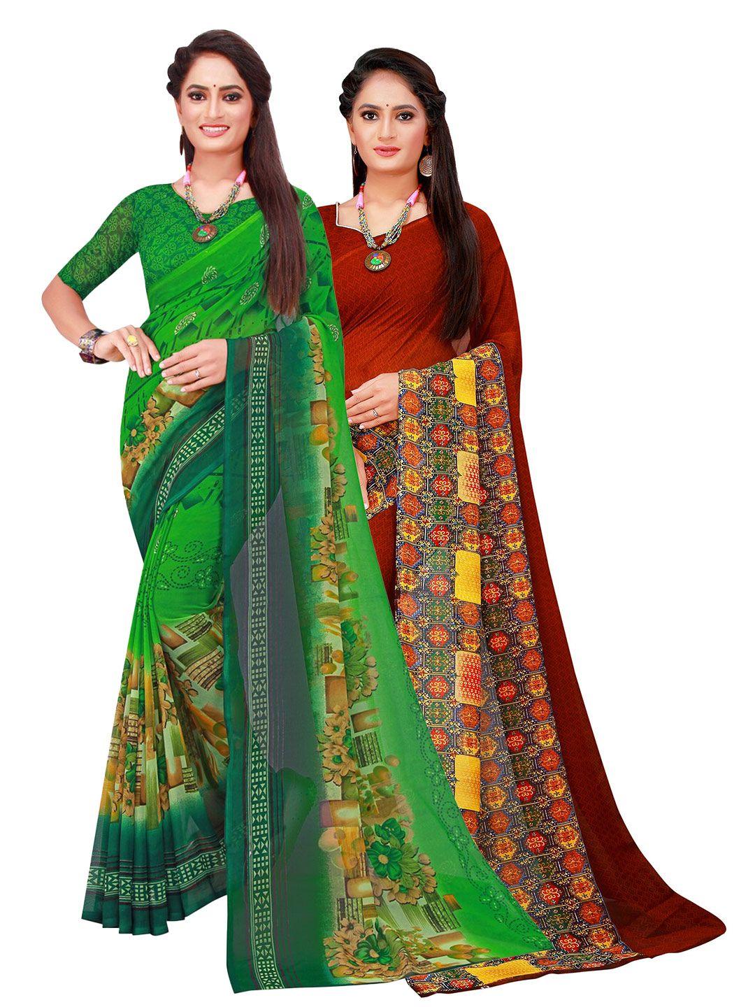 florence women brown sarees