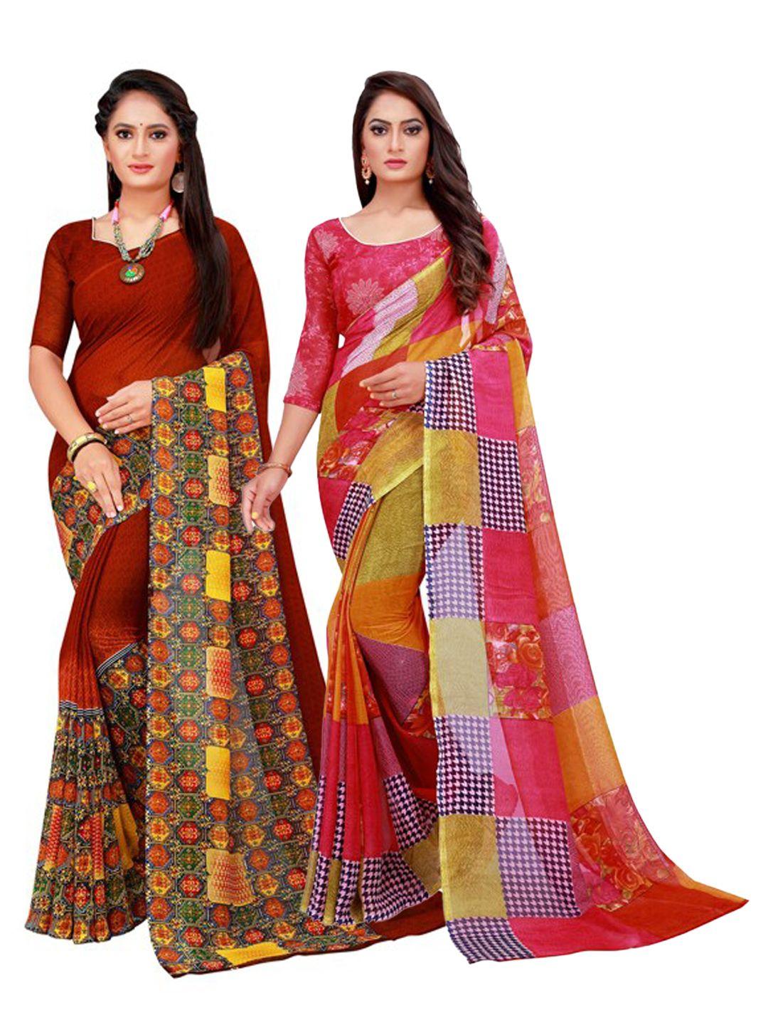 florence women red sarees