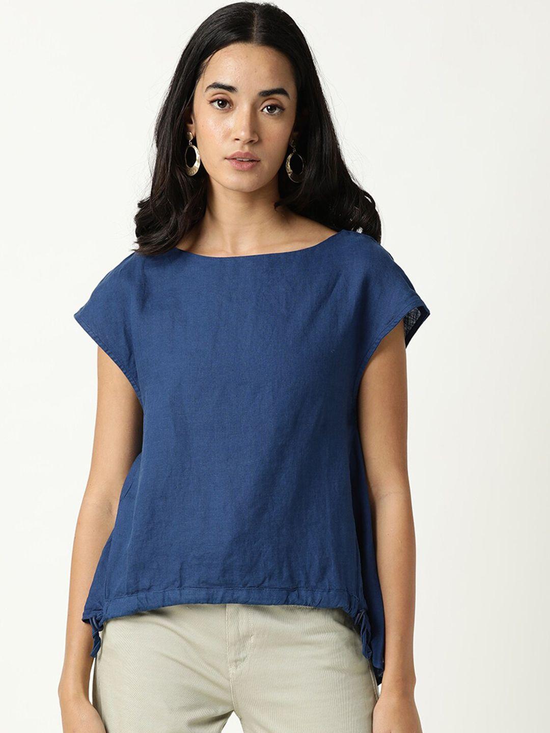 rareism blue extended sleeves top