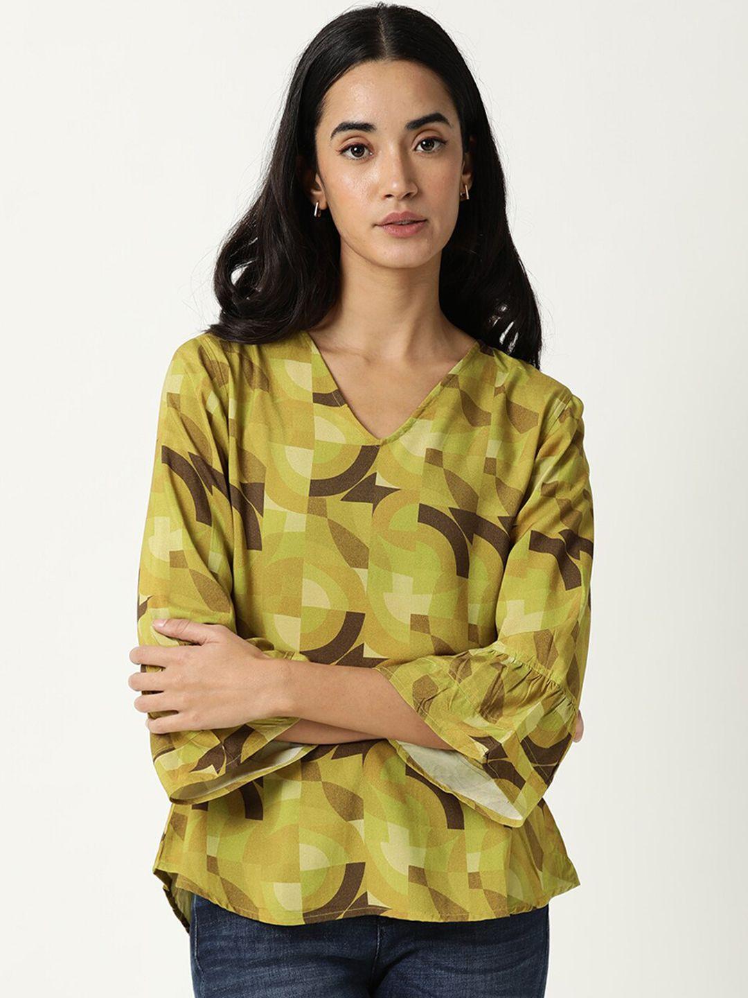 rareism green print top