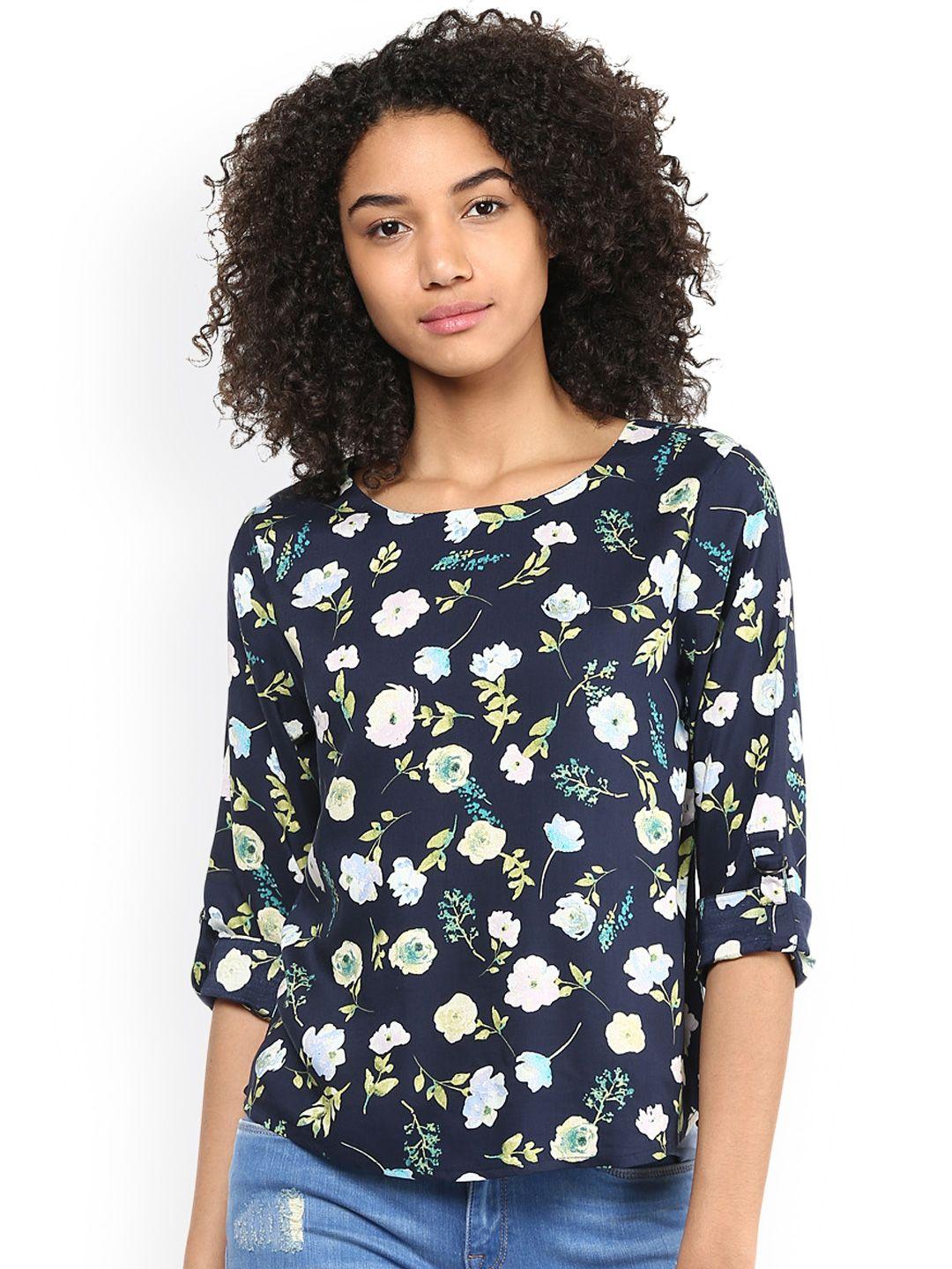 harpa women navy floral print top