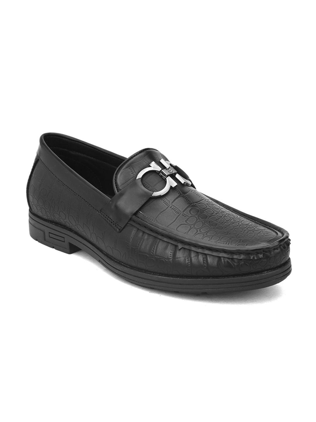 san frissco men black perforations loafers