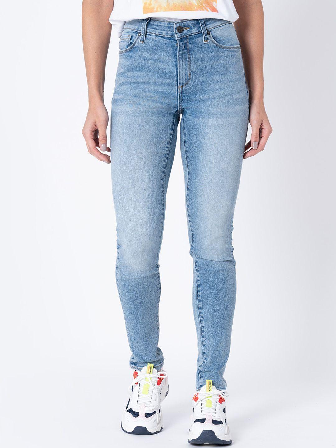 mode by red tape women blue skinny fit jeans