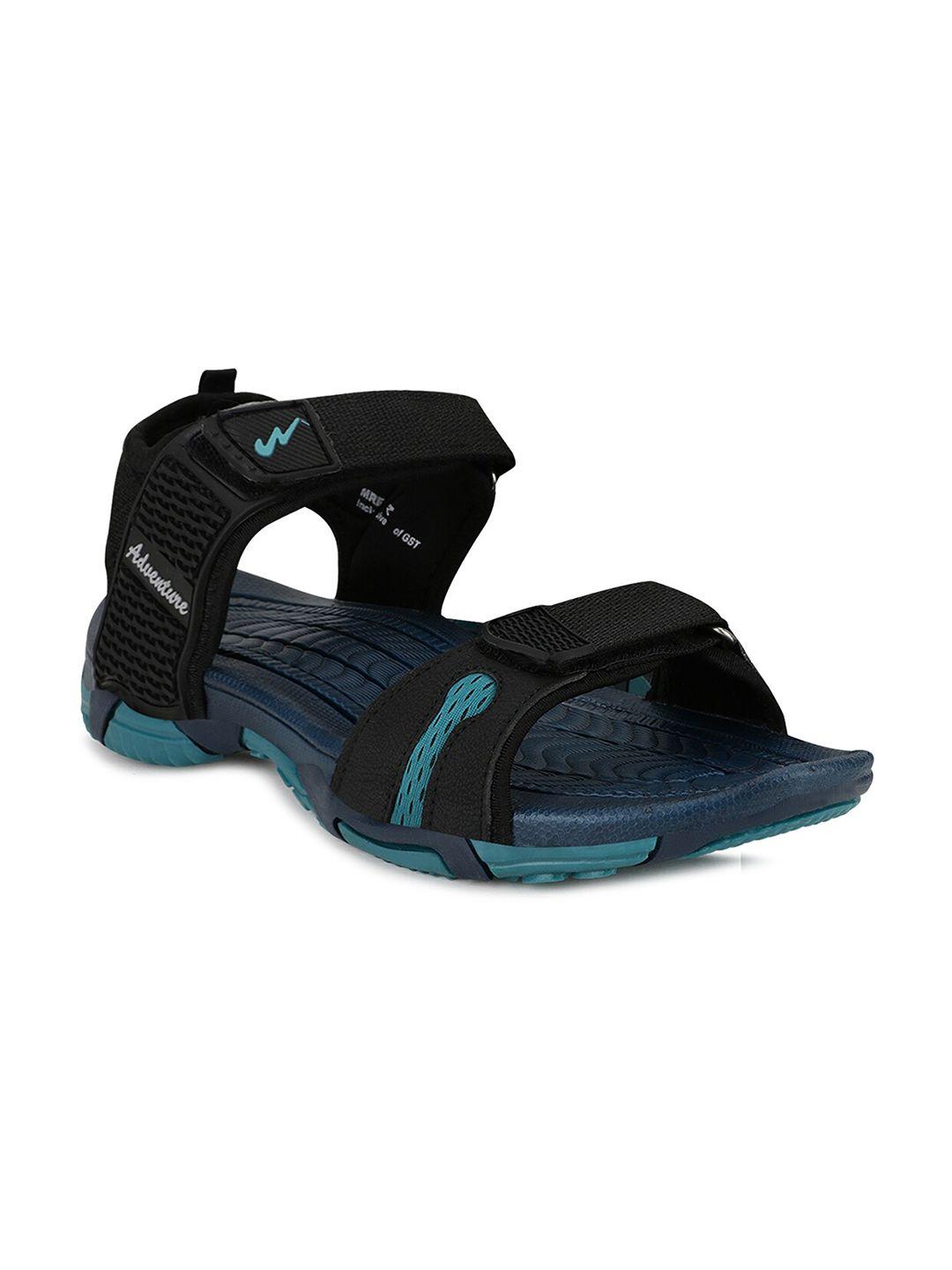 campus men black comfort sandals