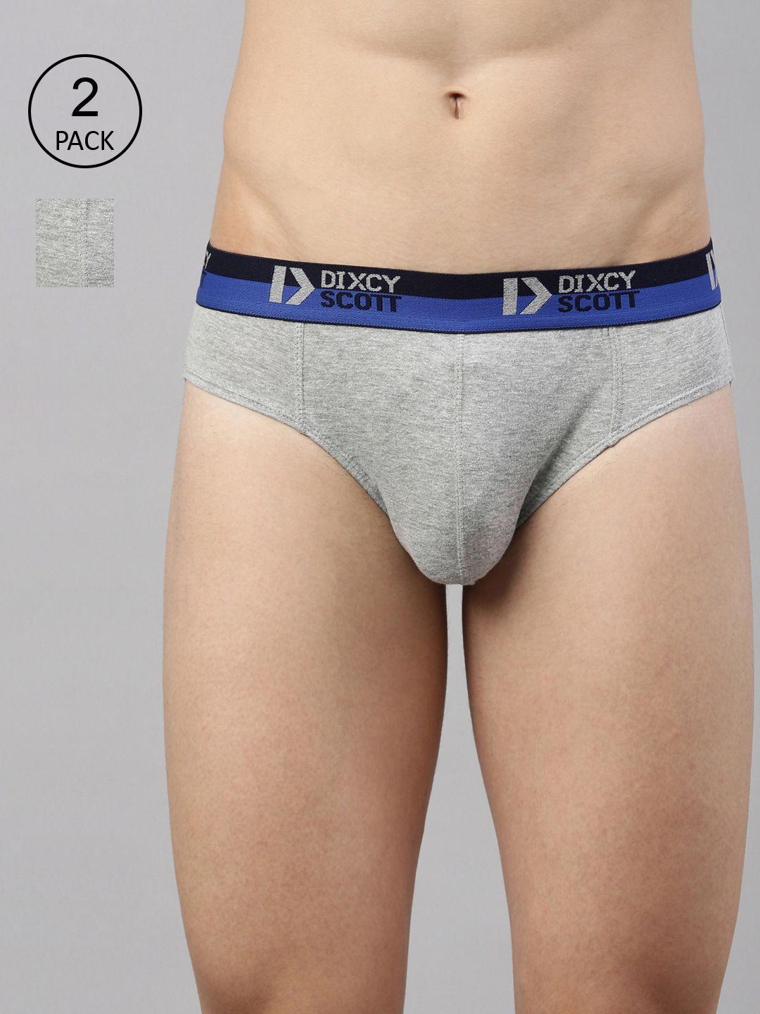 dixcy scott men pack of 2 solid cotton basic briefs