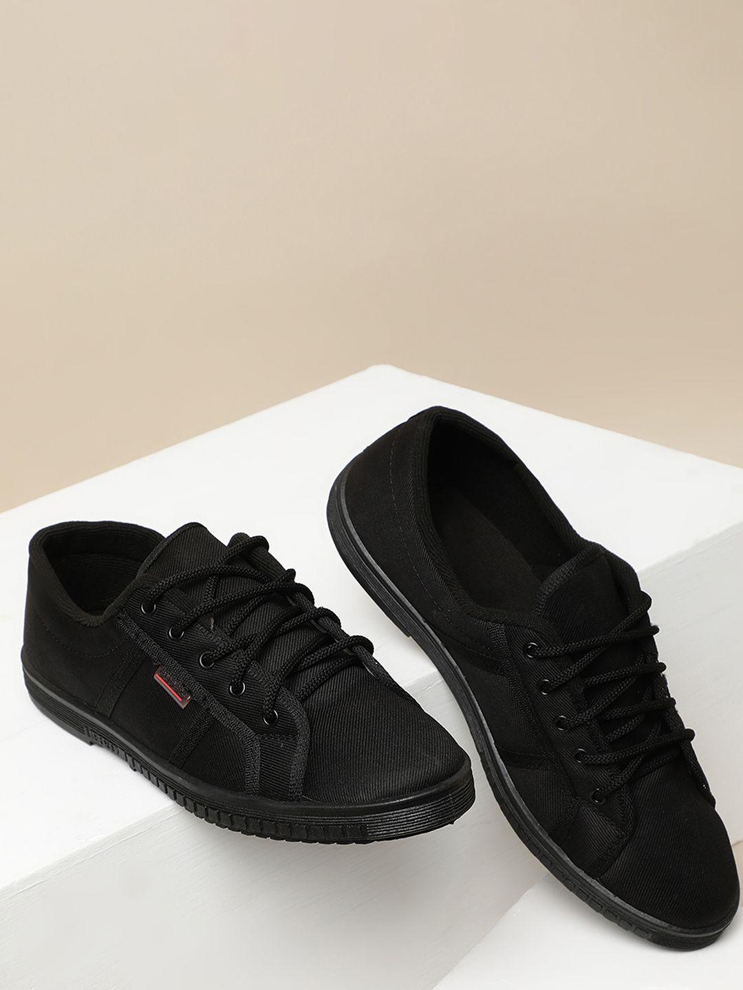 liberty men black textured sneakers