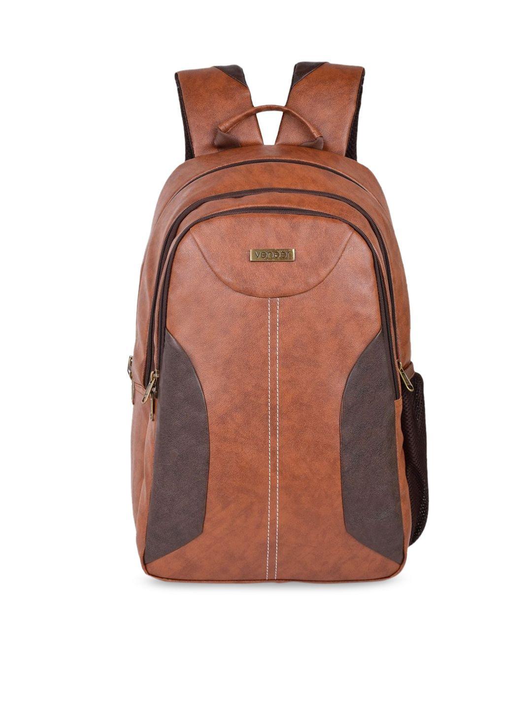 veneer unisex tan solid backpack