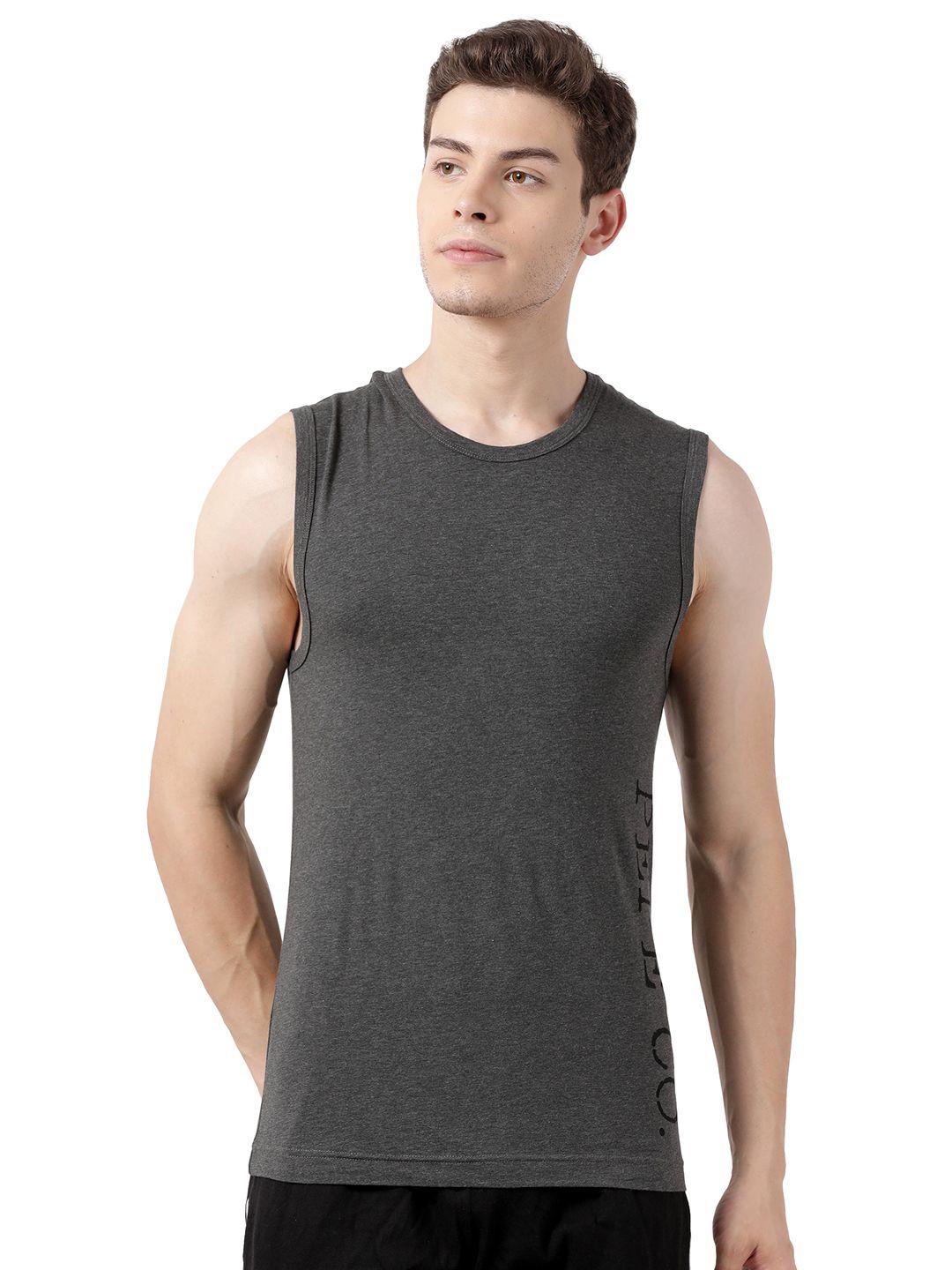 pepe jeans men black solid cotton innerwear undershirt vests