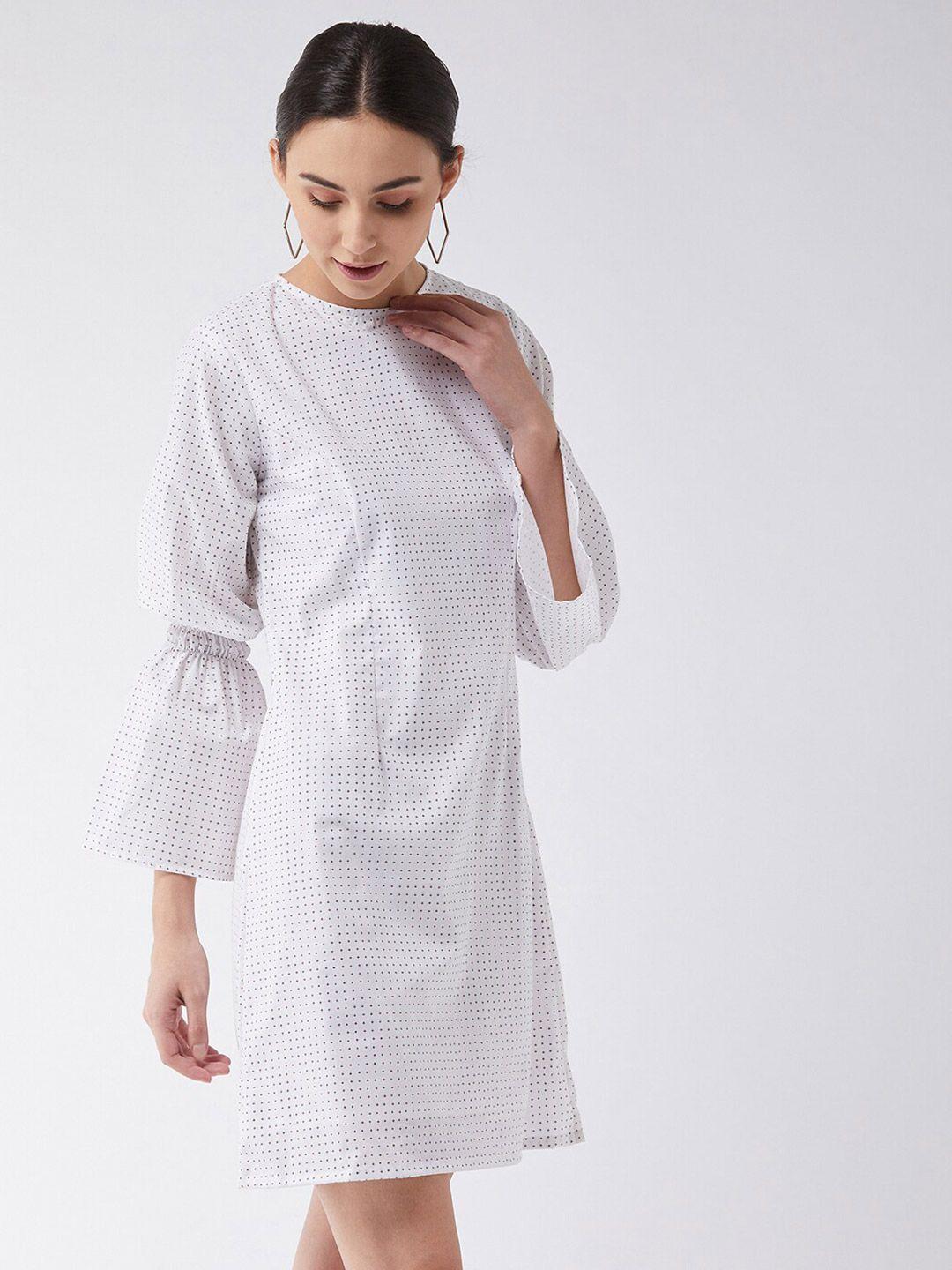 miss chase white pure cotton a-line dress