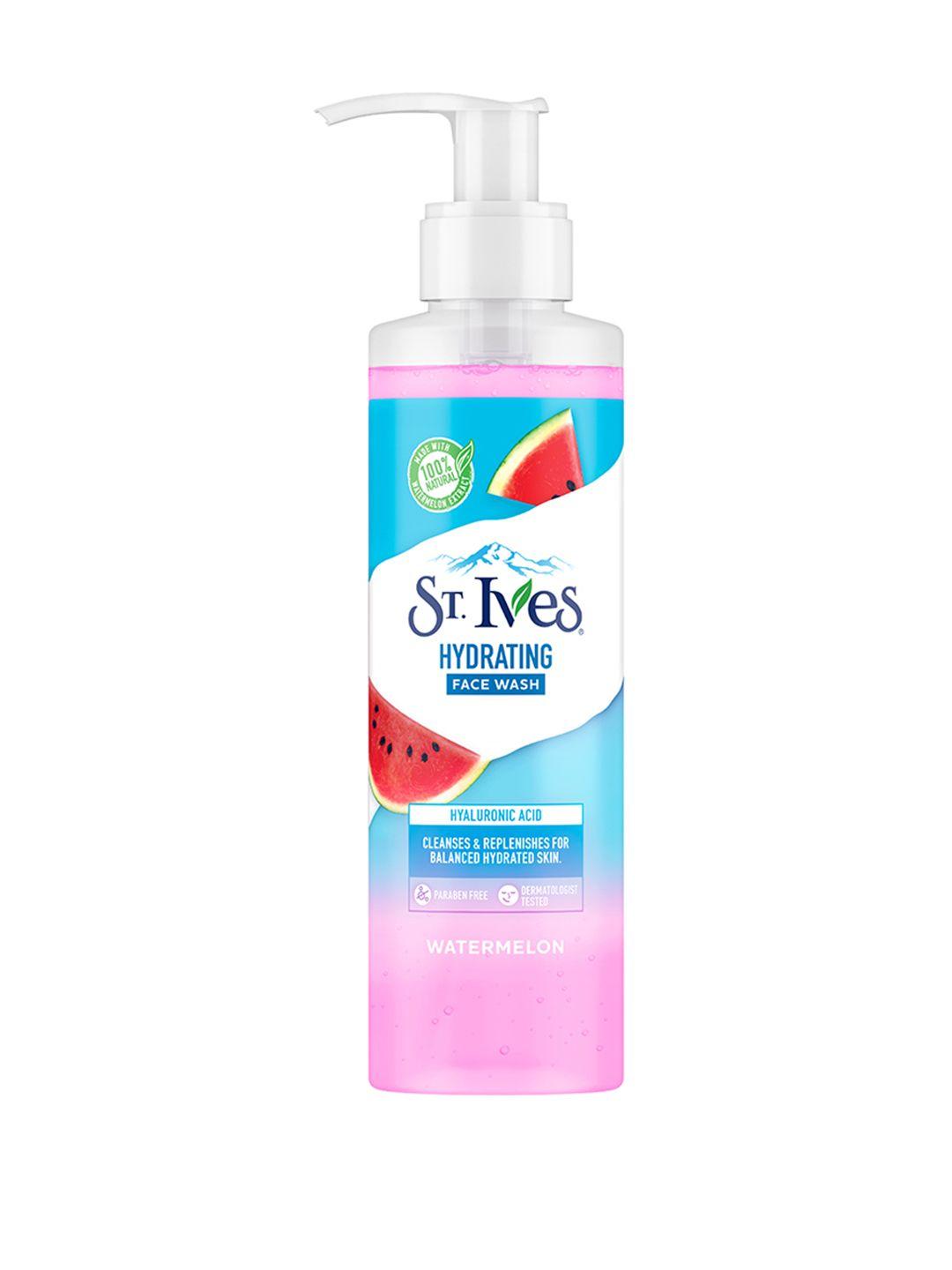 st. ives hydrating face wash with watermelon & hyaluronic acid - 190 ml