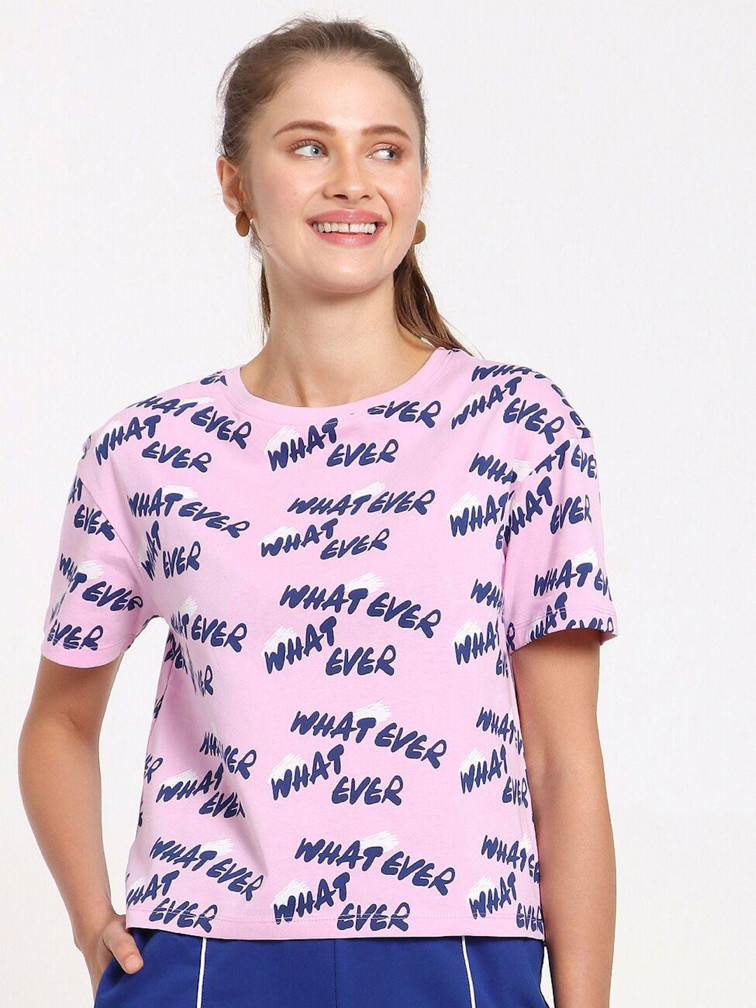 bewakoof purple print top