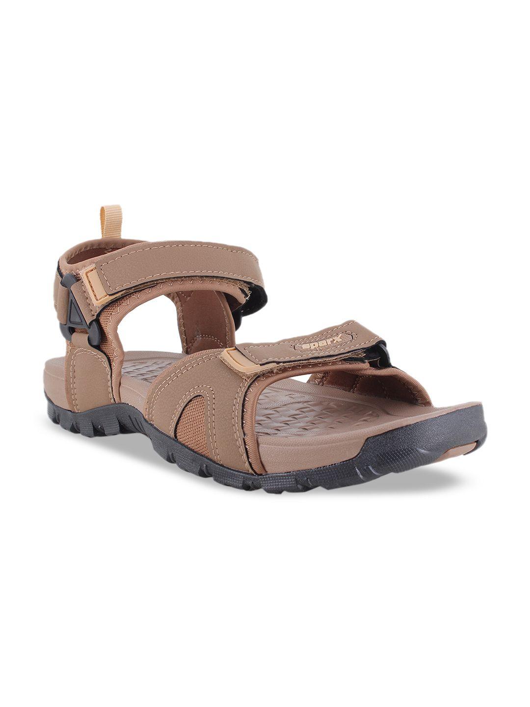 sparx men camel brown solid sports sandals