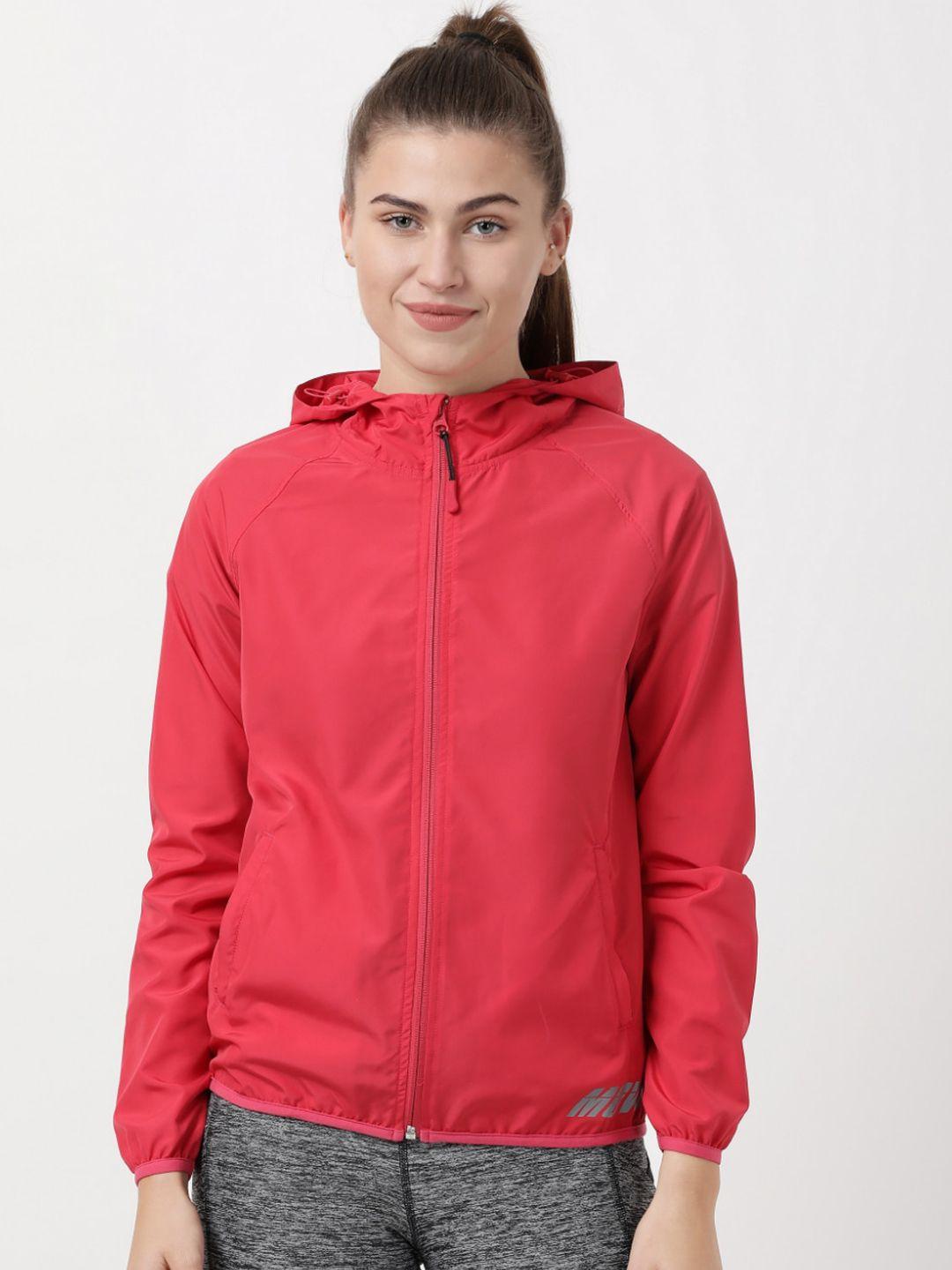 jockey women pink hooded sporty jacket