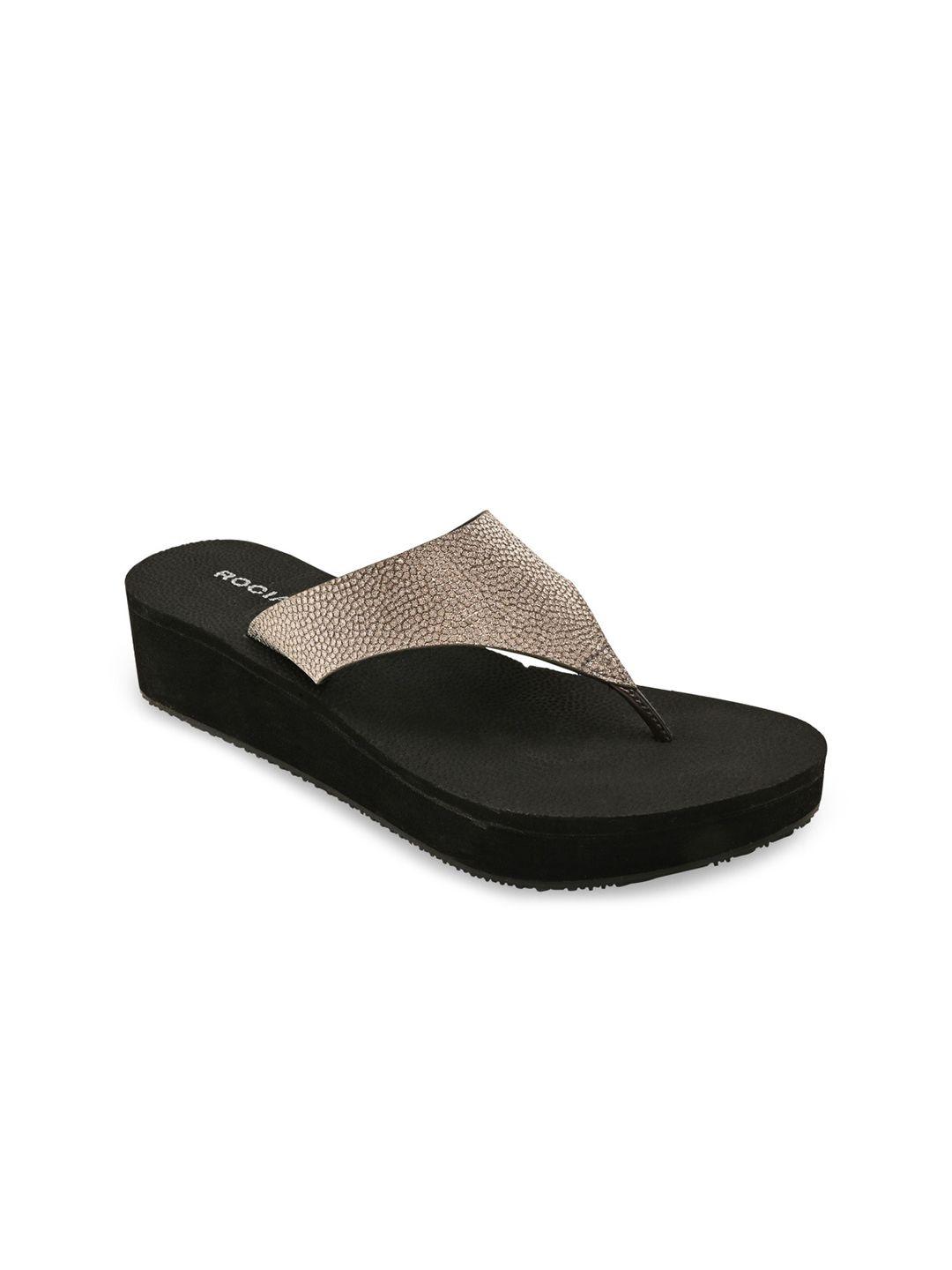 rocia women  gunmetal-toned comfort sandals