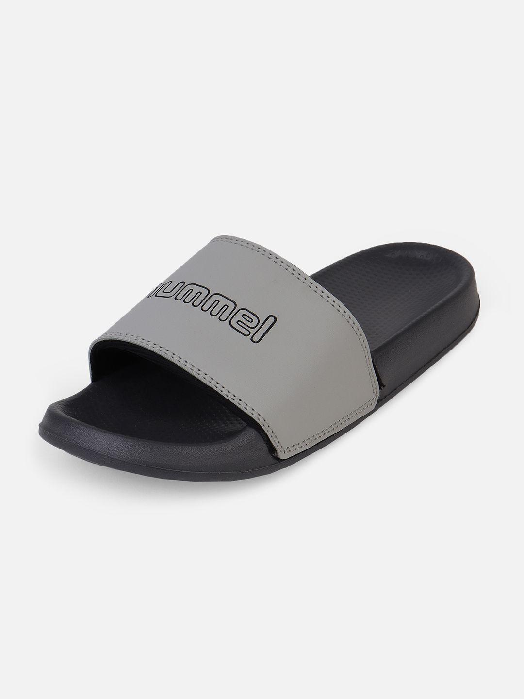 hummel women grey & black sliders