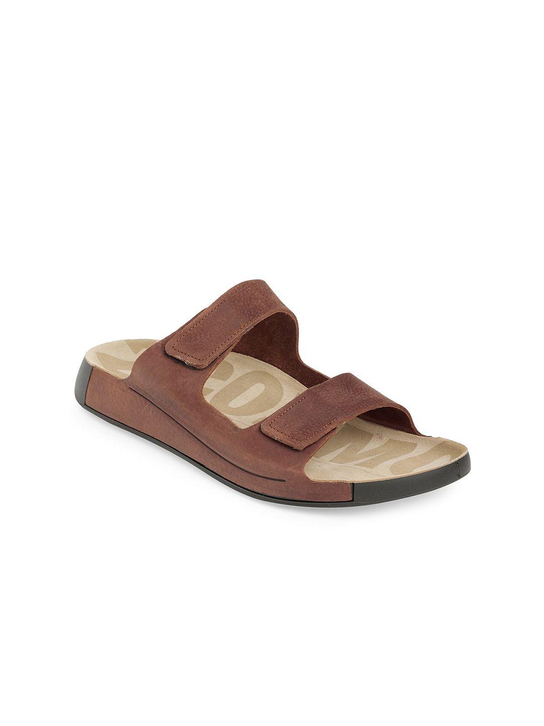 ecco men 2nd cozmo spirit leather comfort slides