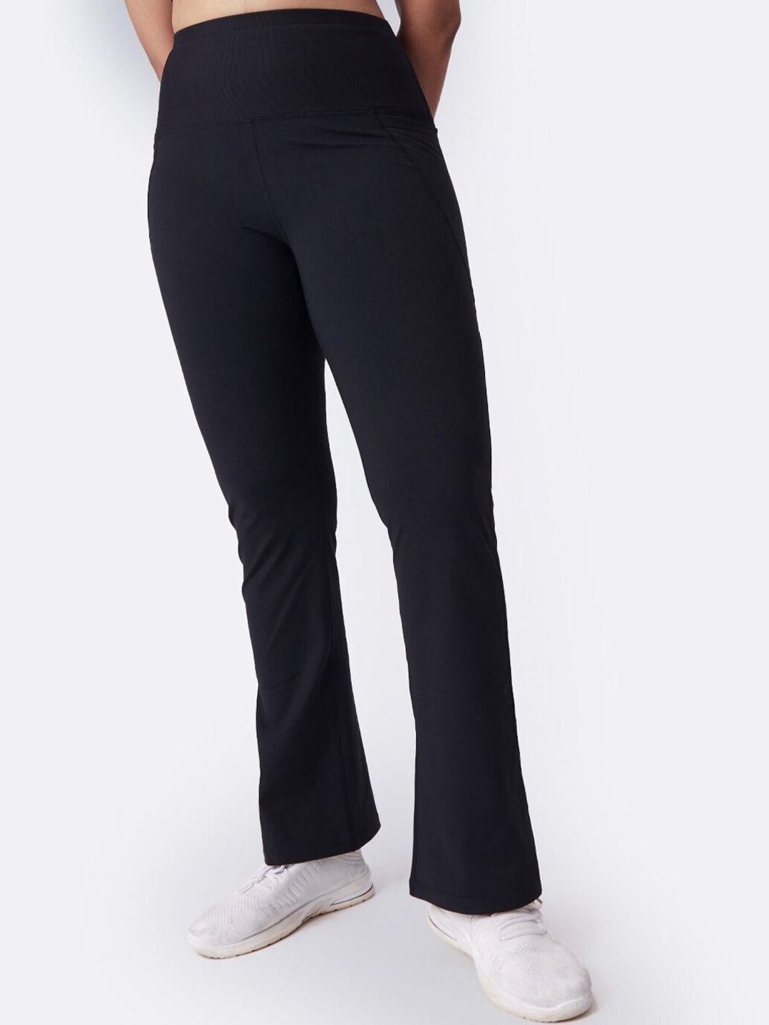 blissclub women black high waist tall the ultimate flare pants