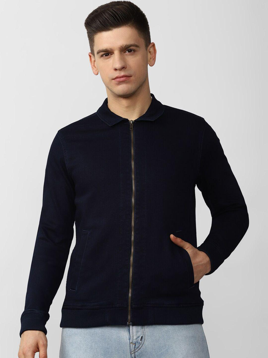 van heusen denim labs men navy blue sporty jacket