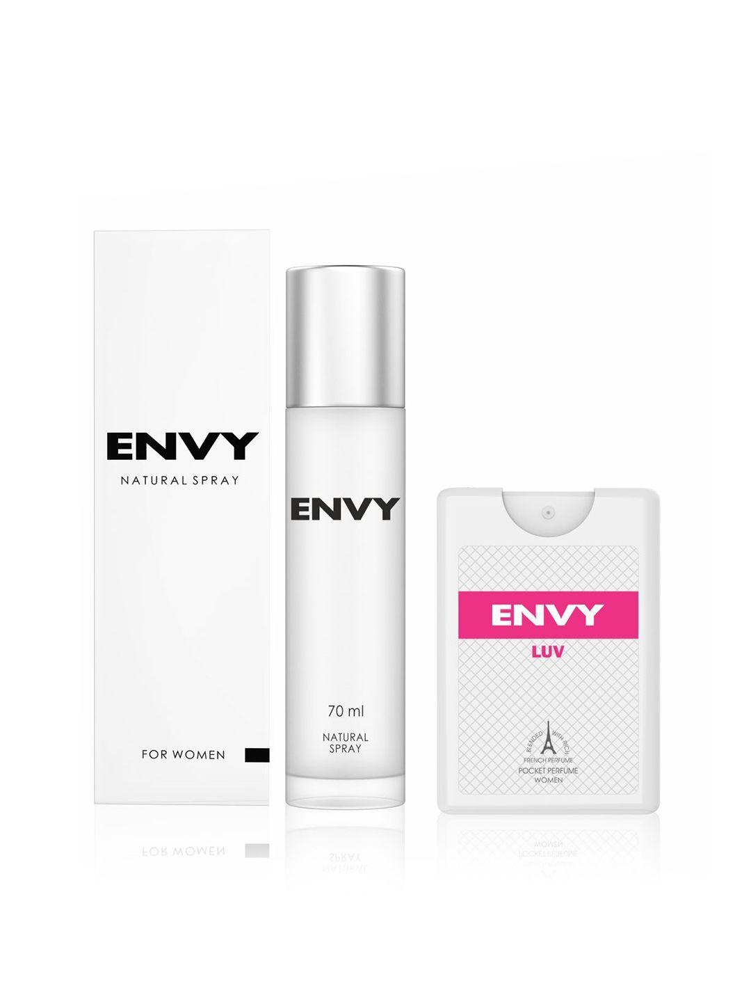 envy women set of luv pocket perfume 18 ml & natural body spray 70 ml