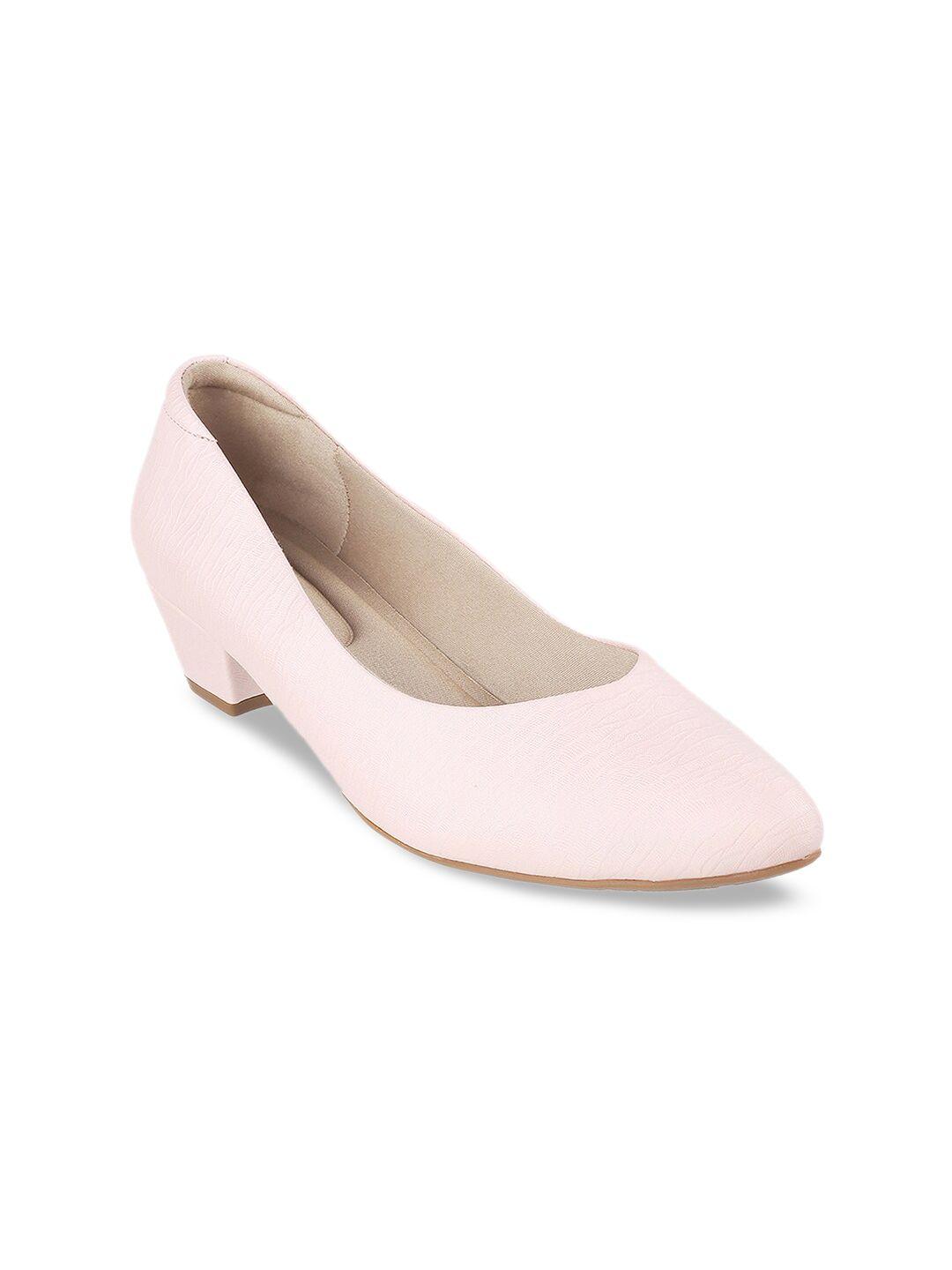 mochi pink block pumps