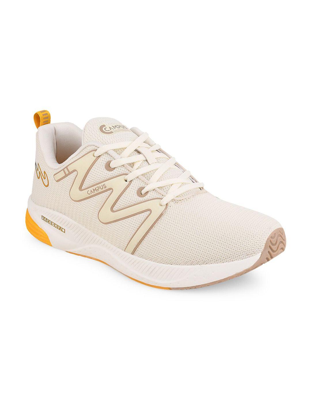 campus men off white mesh running shoes