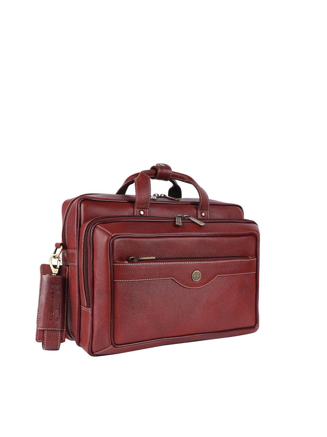 hammonds flycatcher men brown leather laptop bag