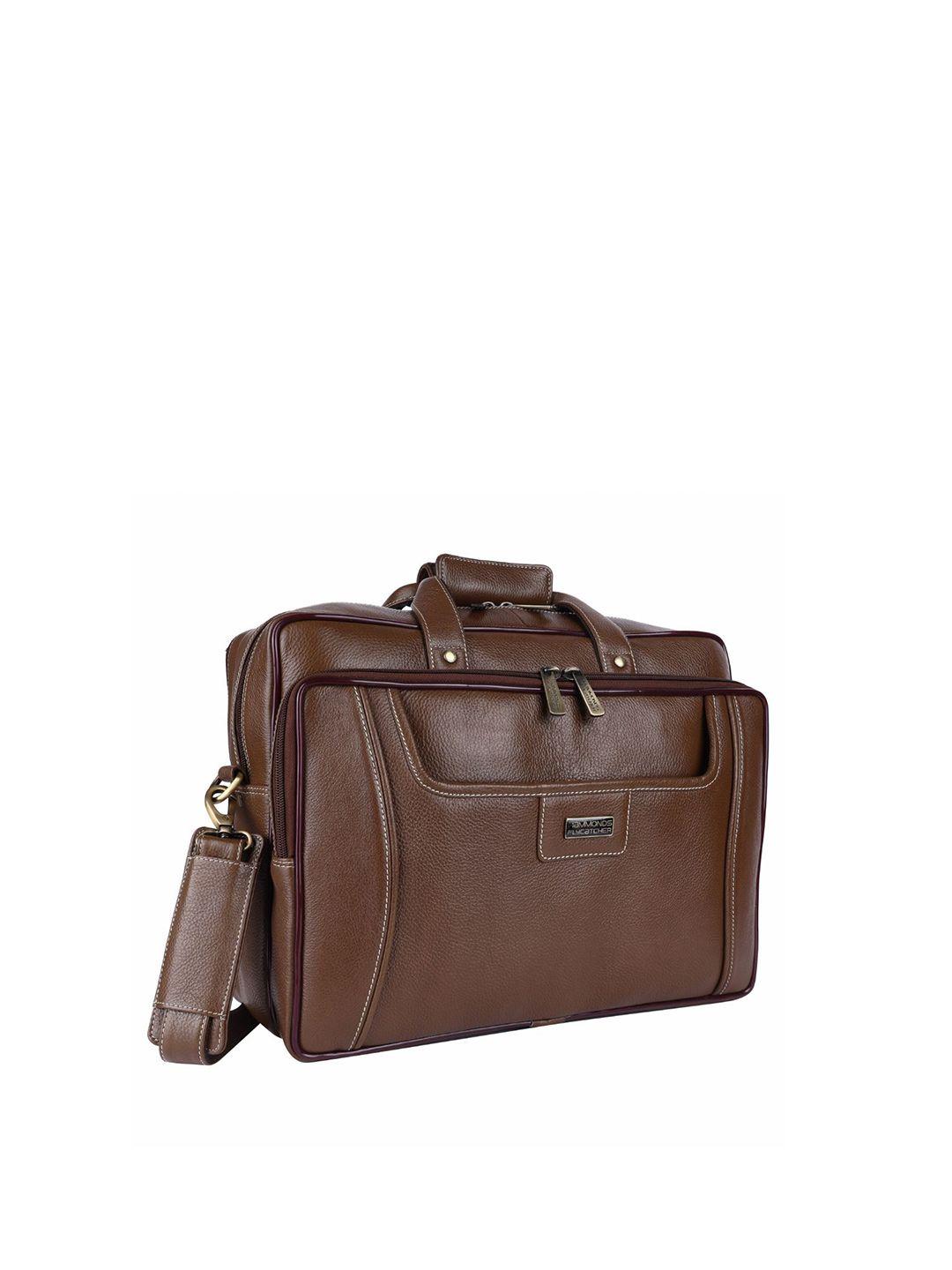 hammonds flycatcher men brown leather laptop bag