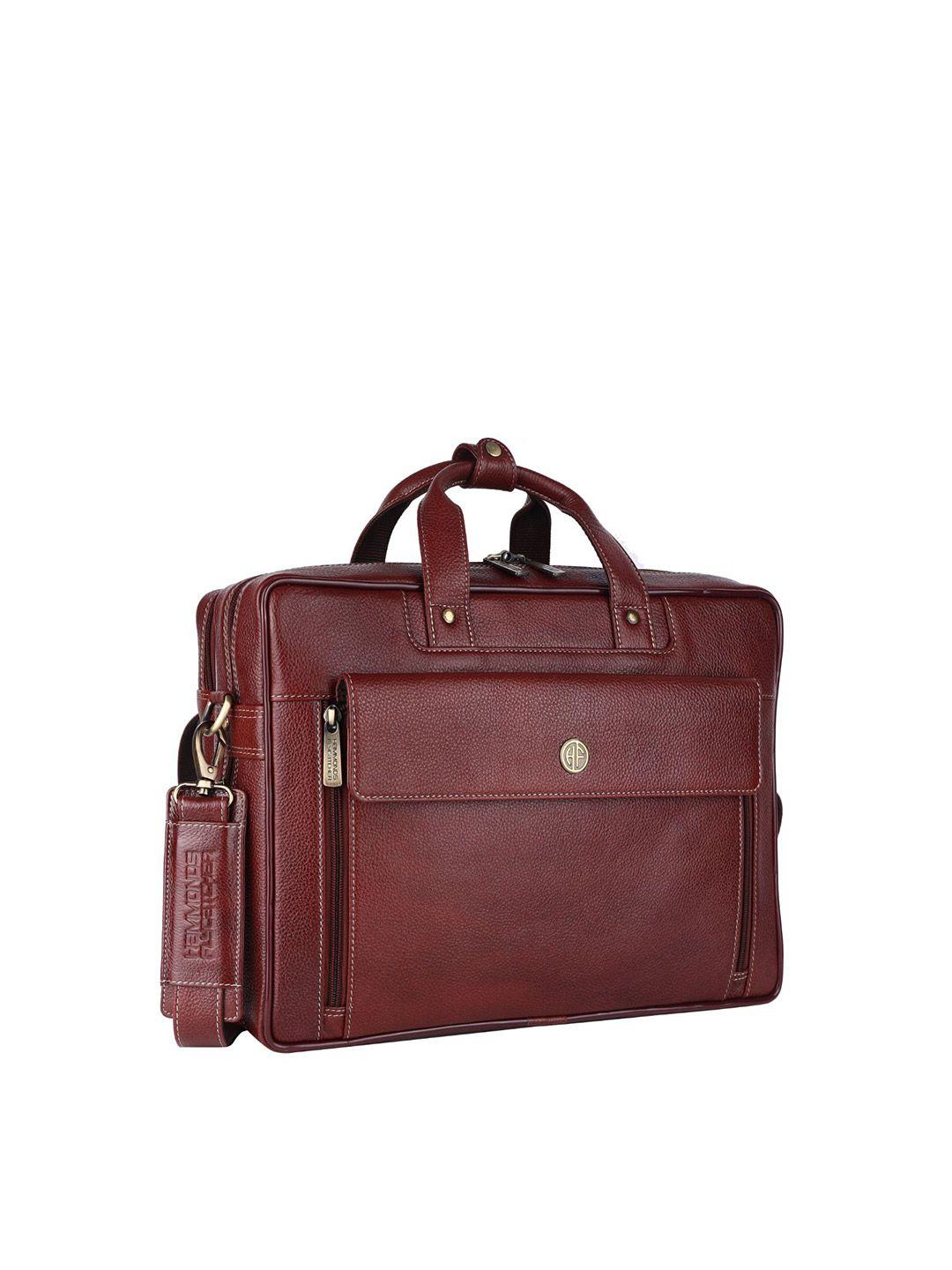 hammonds flycatcher men brown leather laptop bag