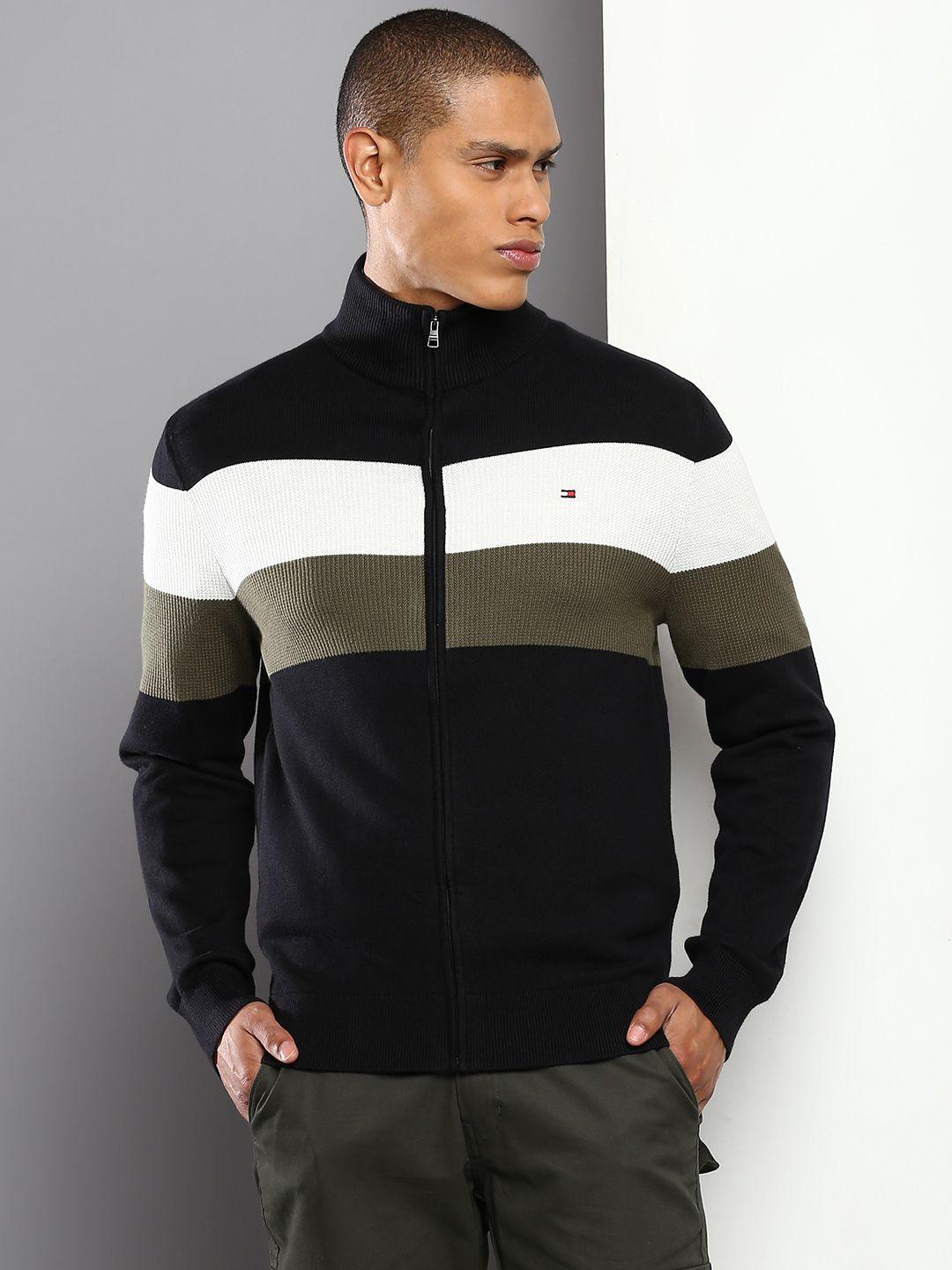 tommy hilfiger men colourblocked sweater