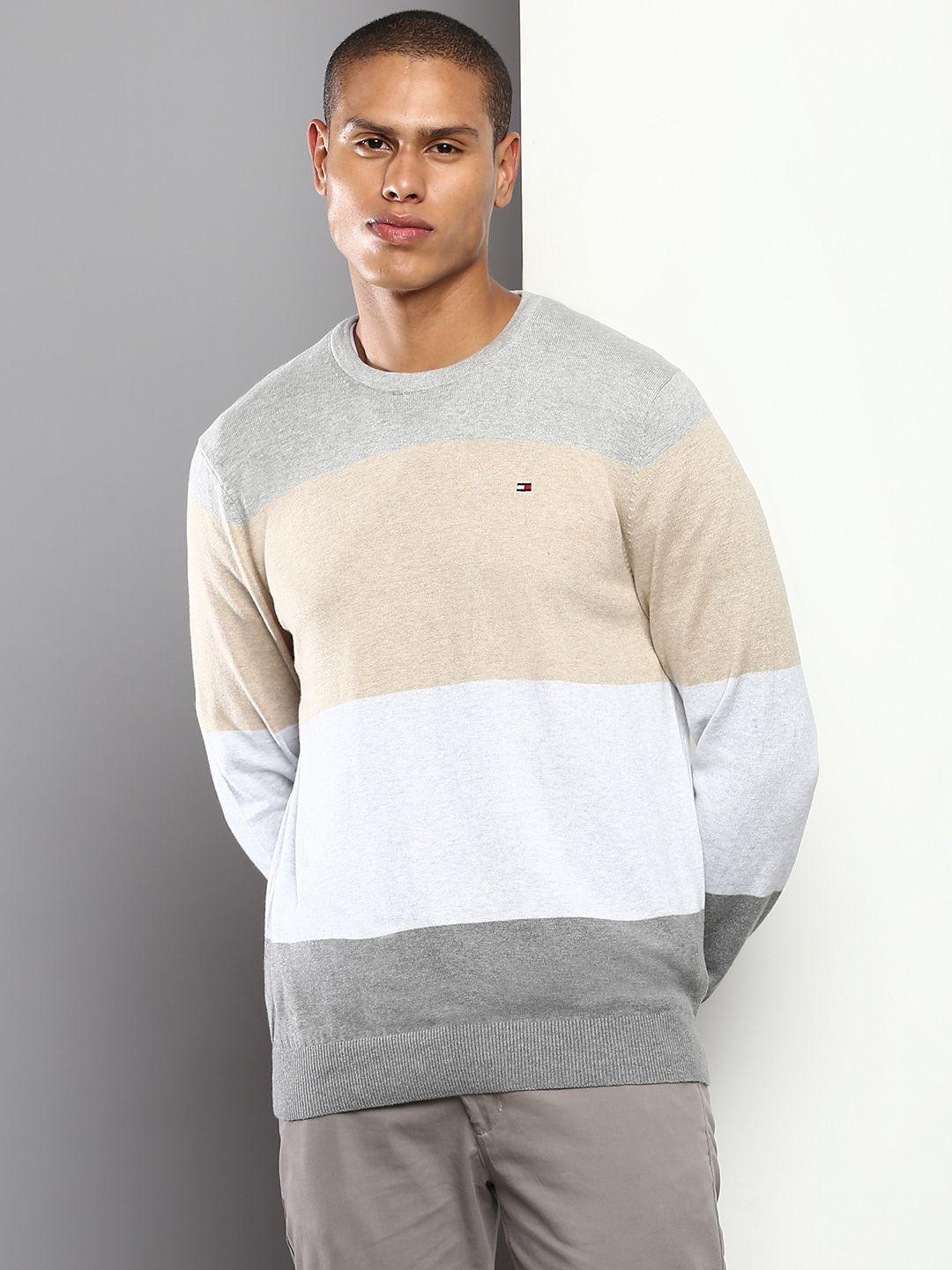 tommy hilfiger men colourblocked pullover