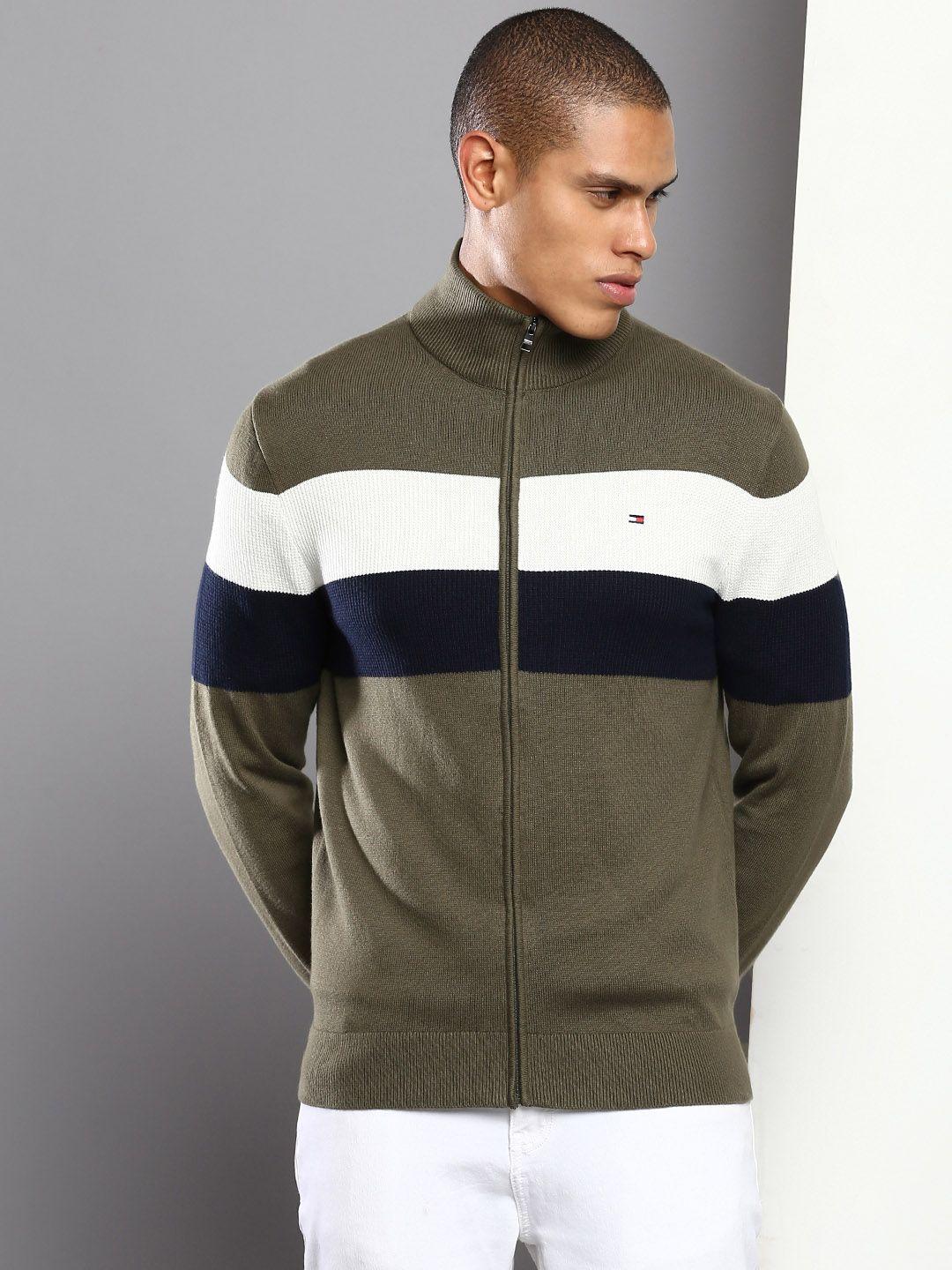 tommy hilfiger men colourblocked sweater