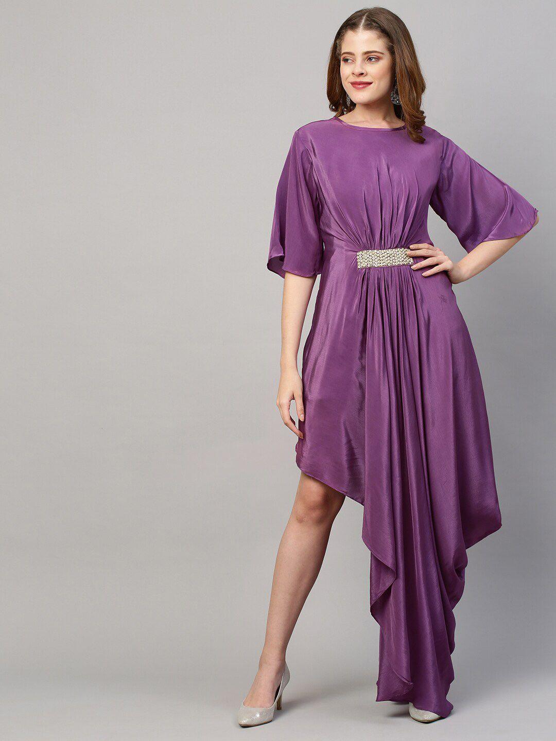 envy me by fashor purple crepe maxi dress