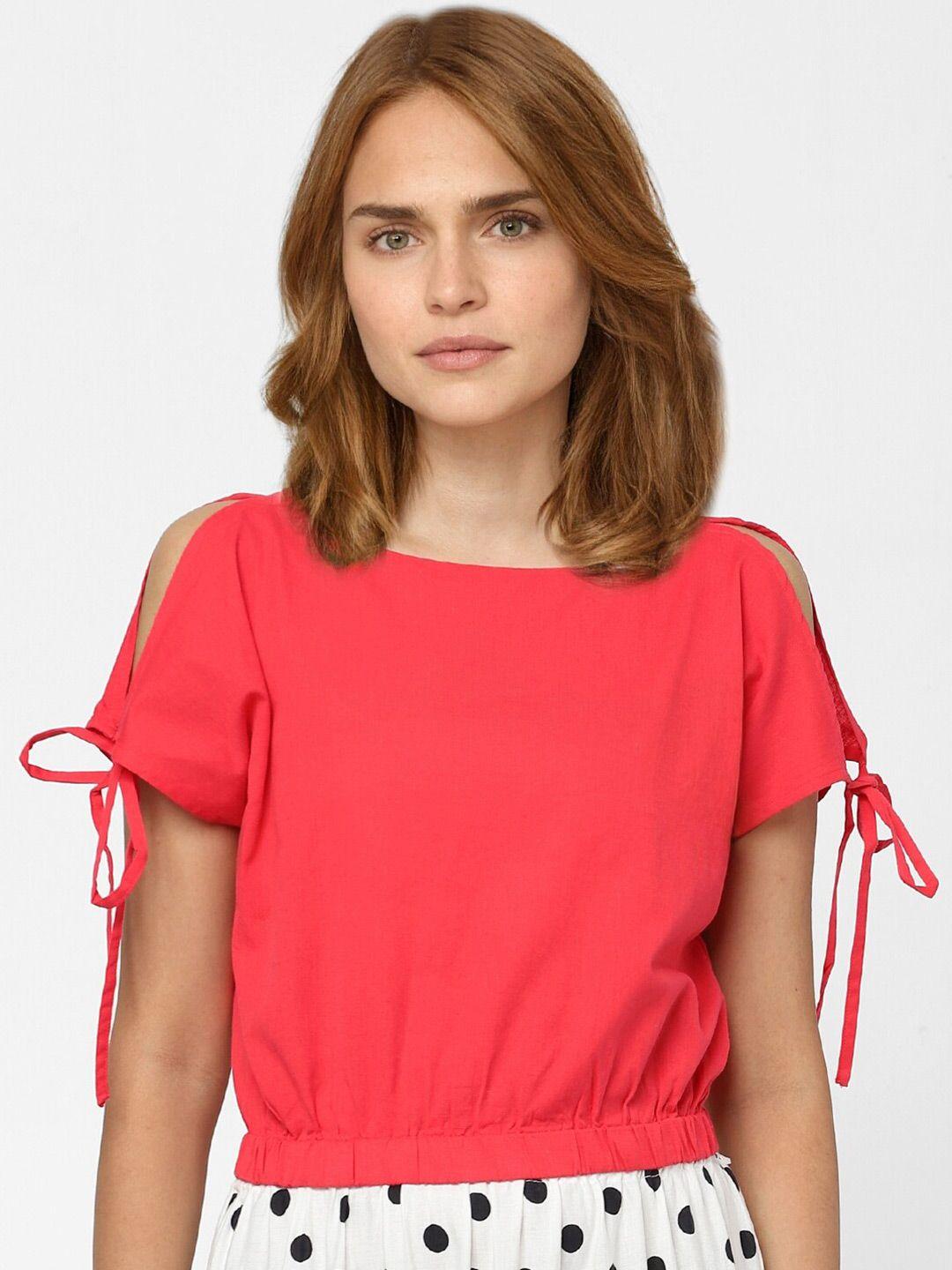 vero moda pink blouson top