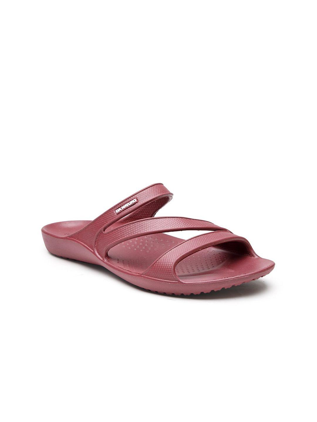 da naturo italy women maroon solid slip-on