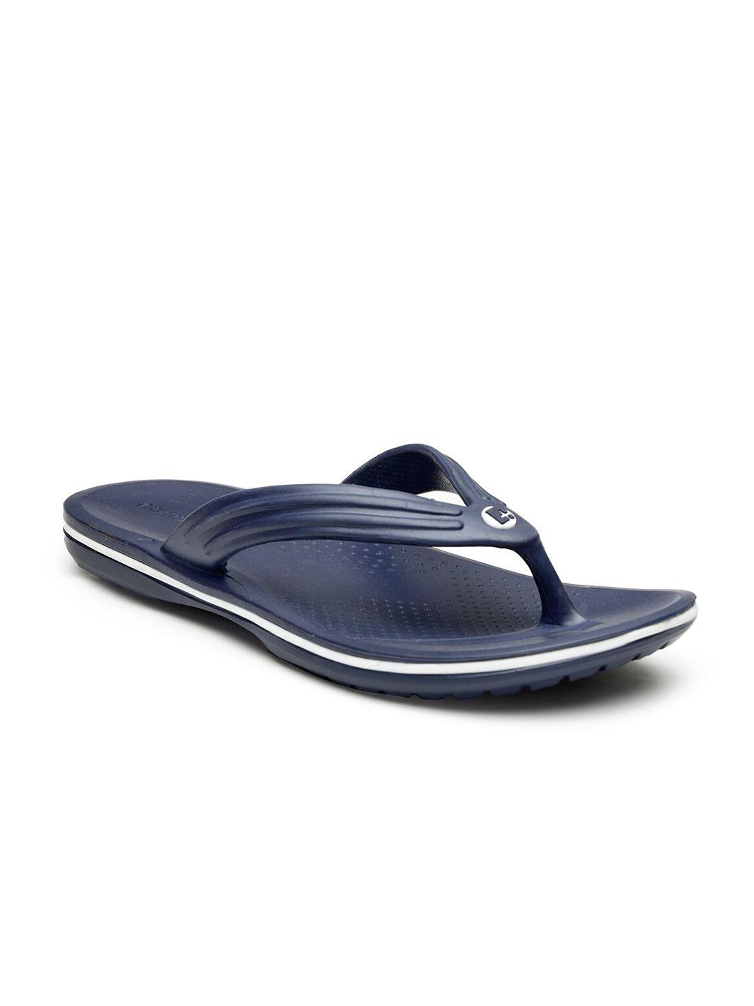 da naturo italy men blue & crown blue rubber thong flip-flops