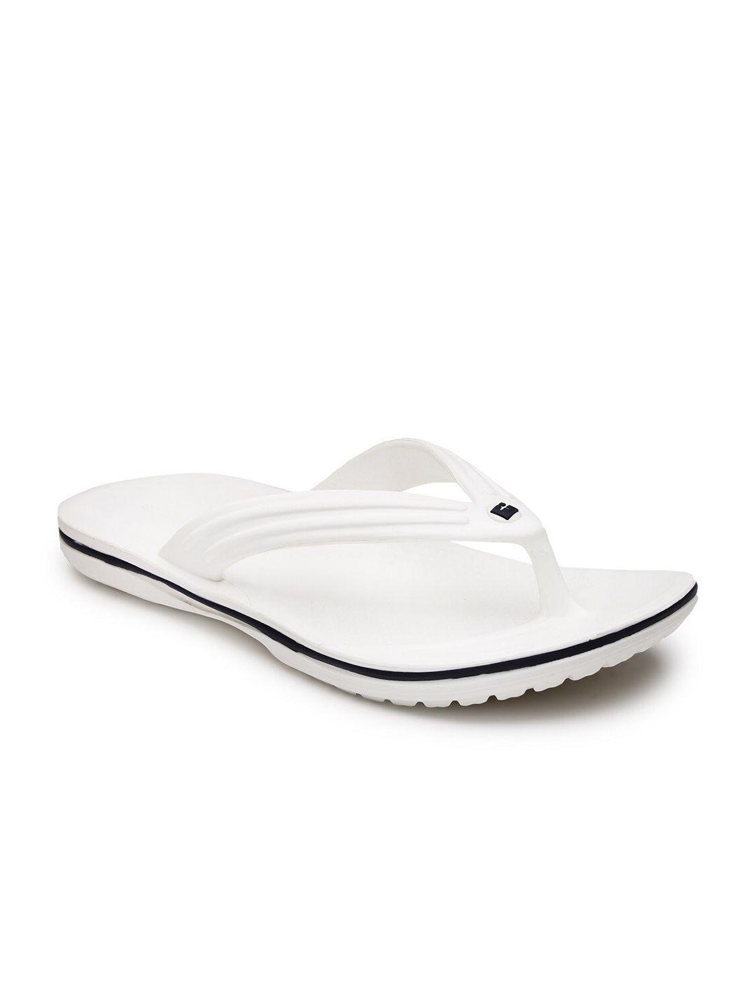 da naturo italy men white & star white rubber thong flip-flops