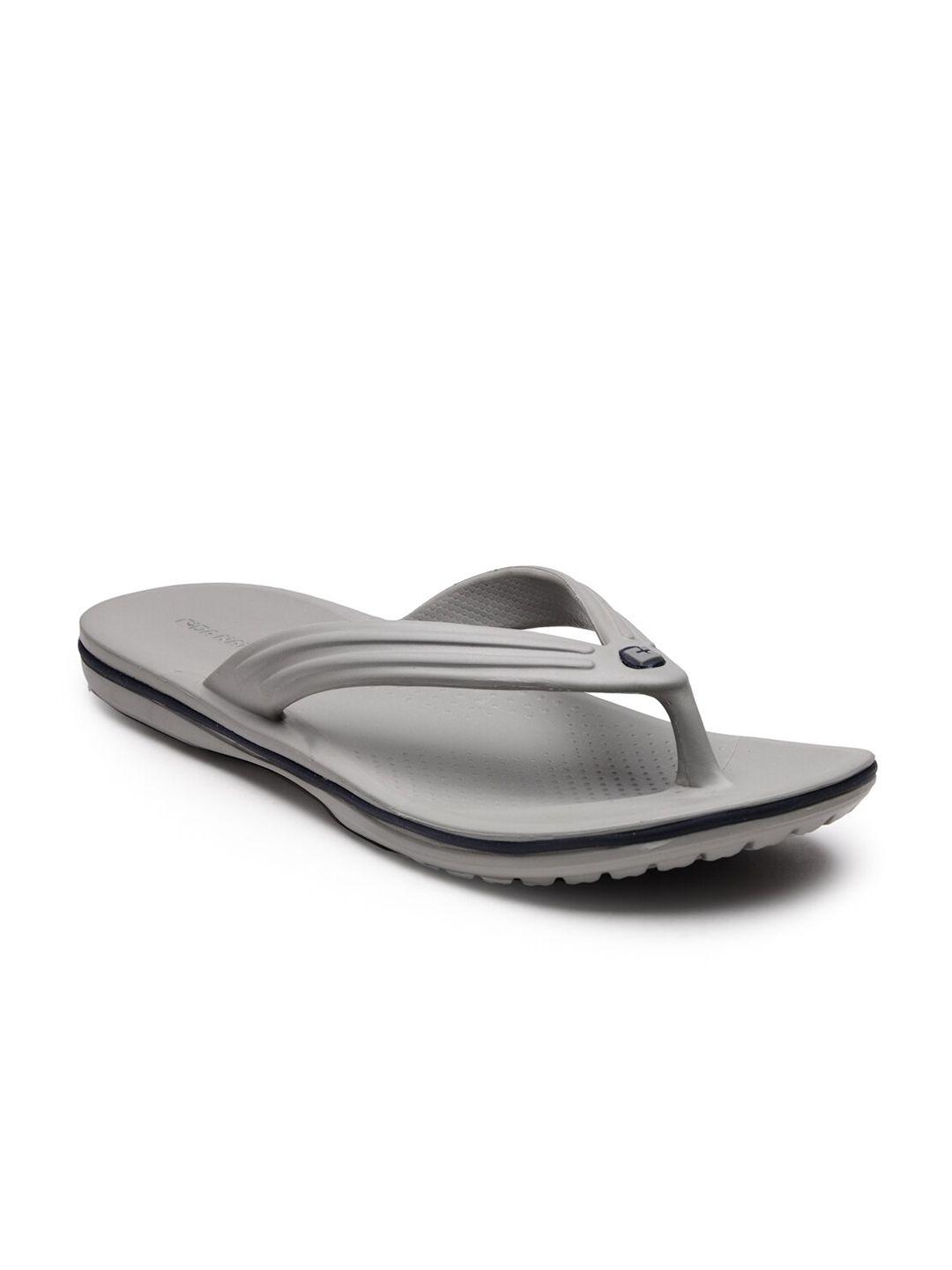 da naturo italy men grey & silver cloud rubber thong flip-flops