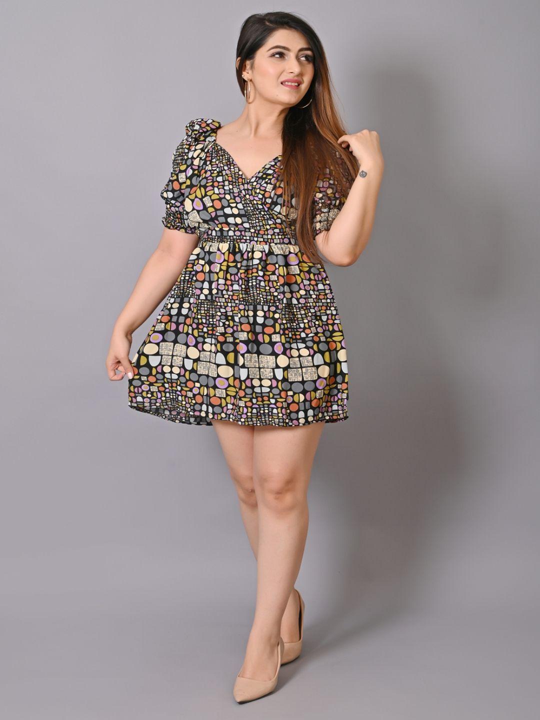 iqraar multicoloured floral dress