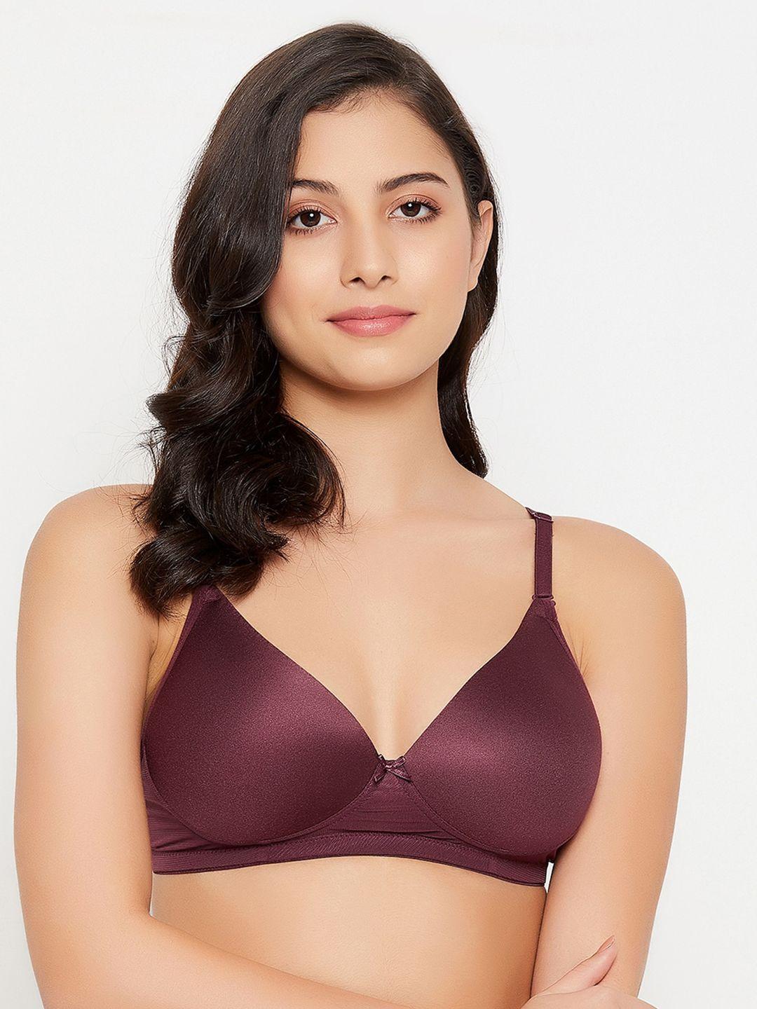 clovia women maroon bra