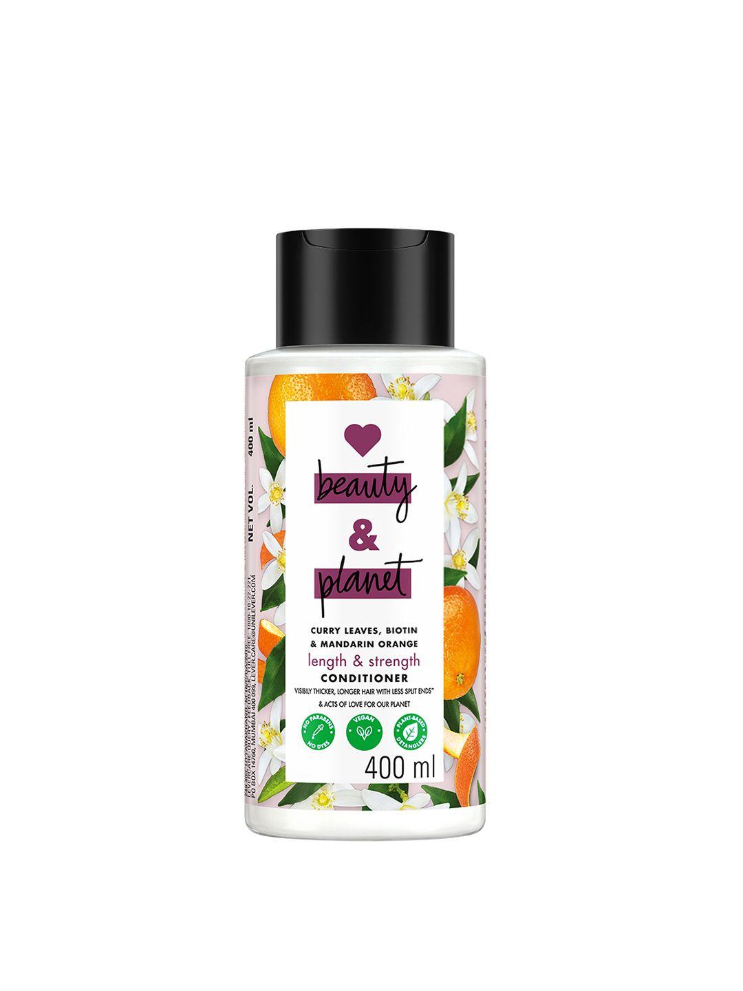 love beauty & planet curry leaves & mandarin length & strength conditioner - 400 ml