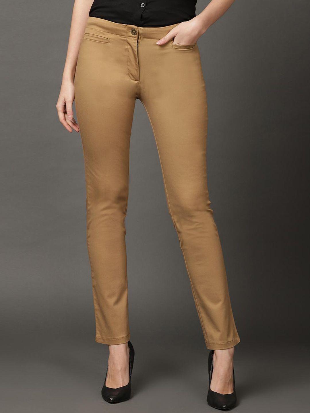 lakshita women beige comfort trousers