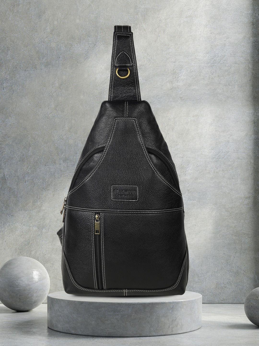 teakwood leathers black backpacks