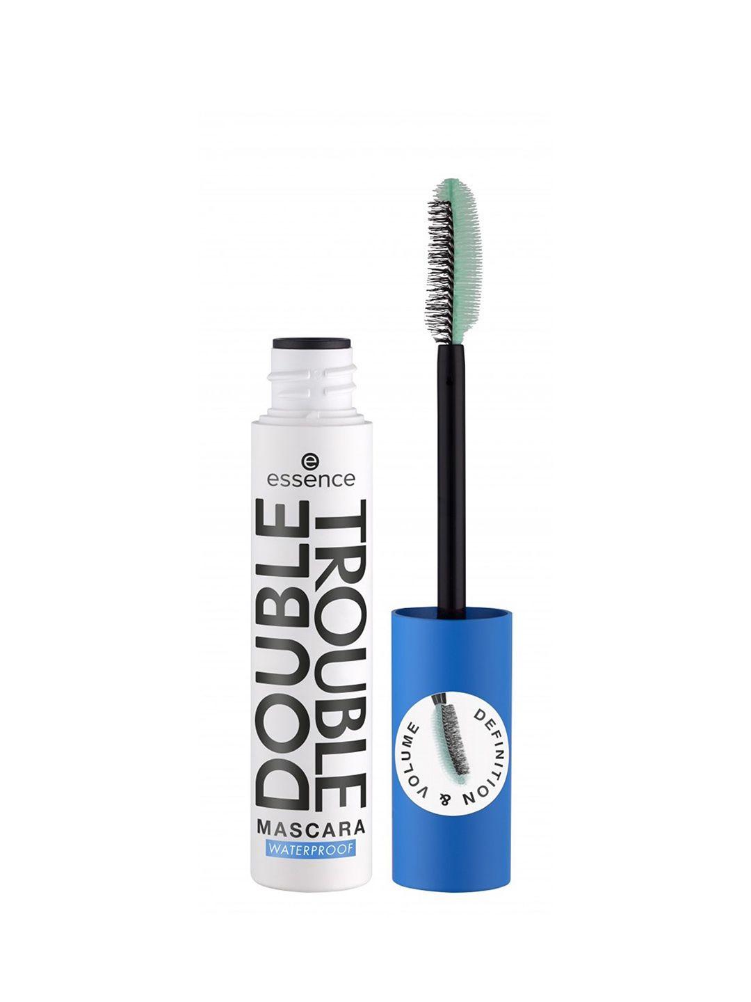 essence double trouble mascara for definition & volume 12ml - waterproof black