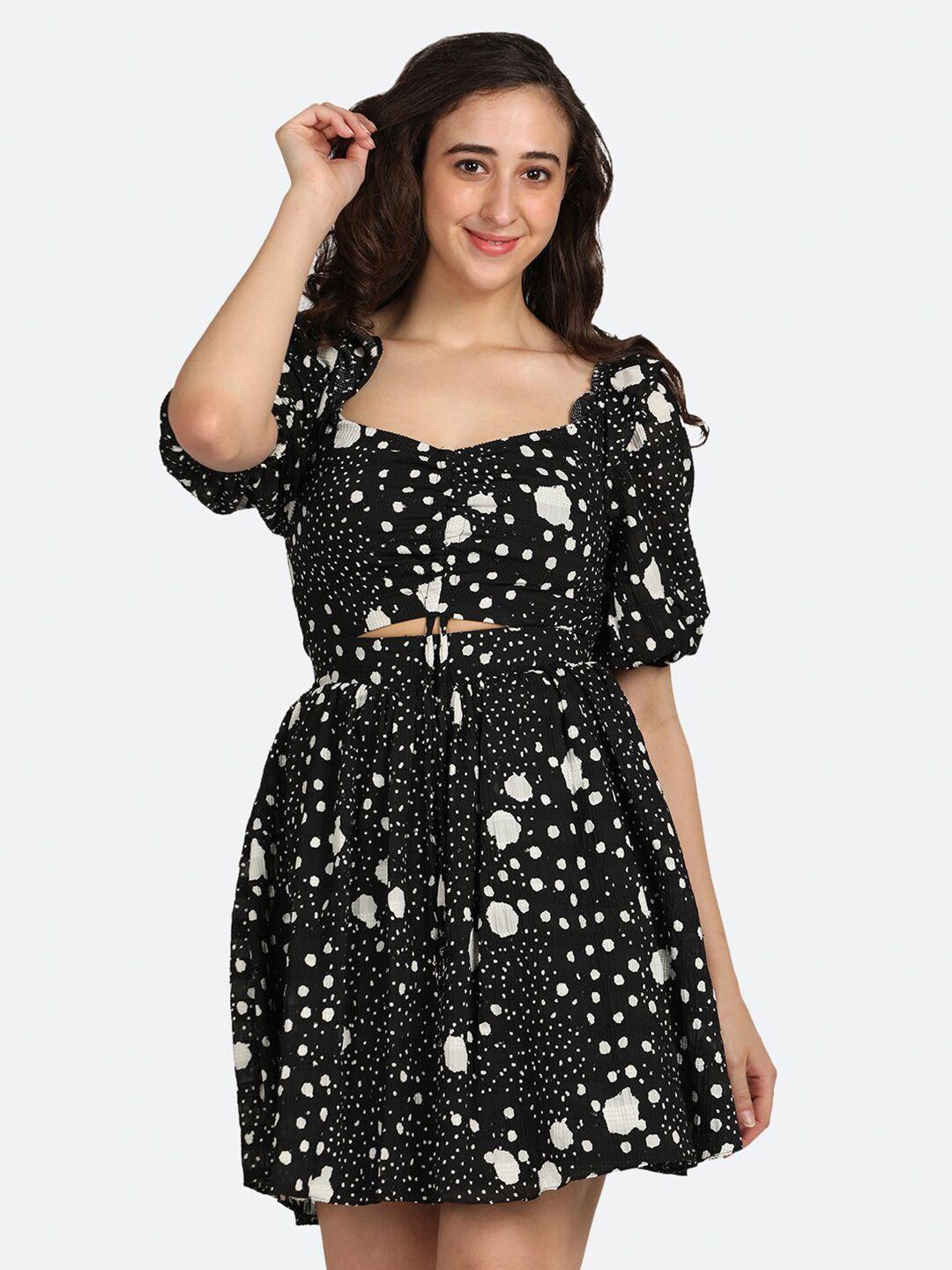 boldmiss black & white dress