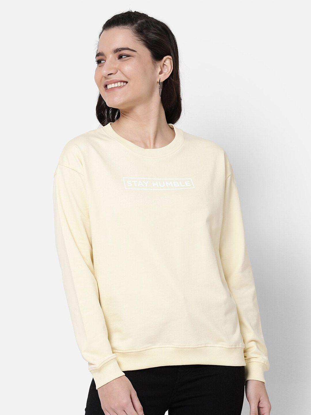 r&b women yellow sweatshirt